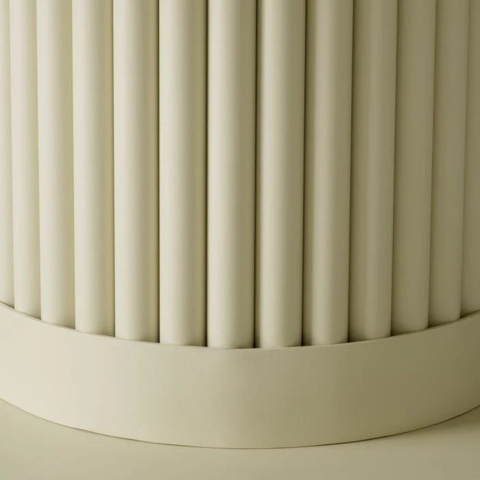 Vonkajší konferenčný stolík VOLTERRA krémová keramika