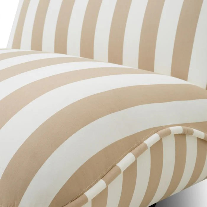 Biely otočný vonkajší fotel RELAX s krémovým odtieňom