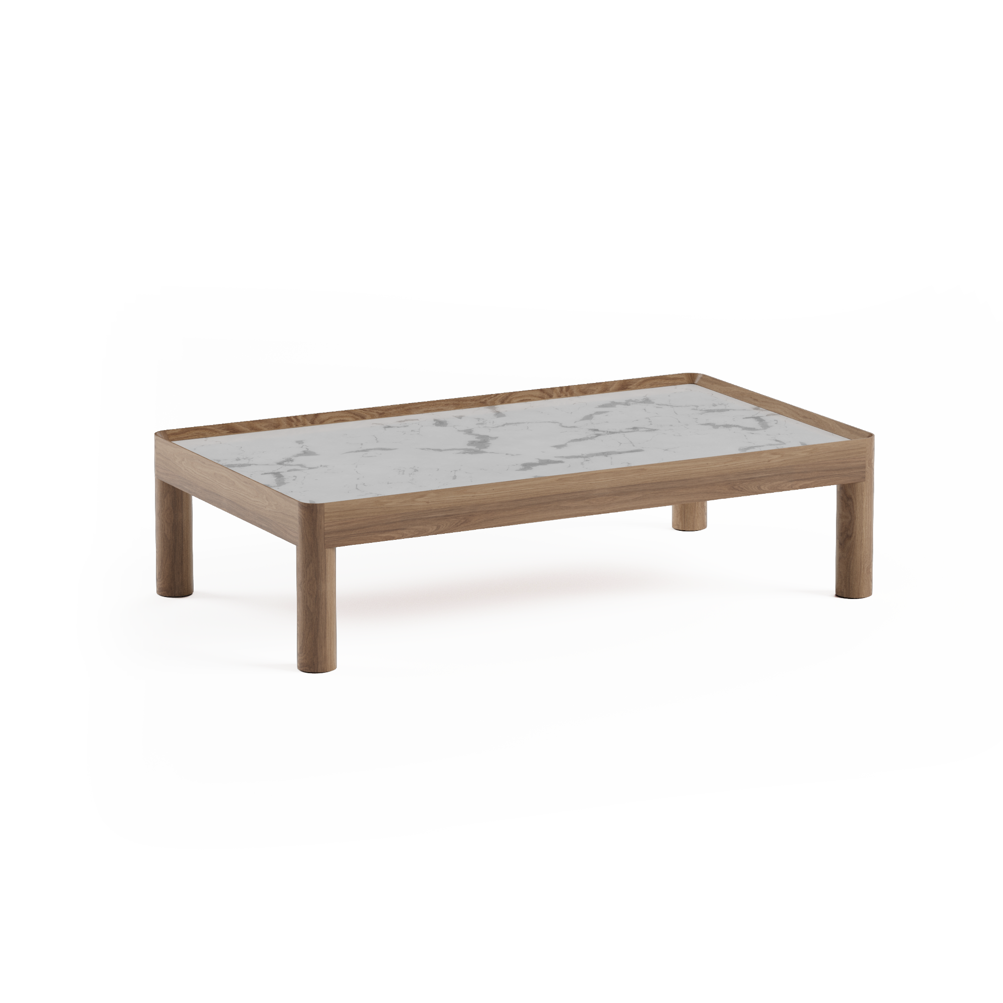 INSET LOW Coffee Table Oak Wood
