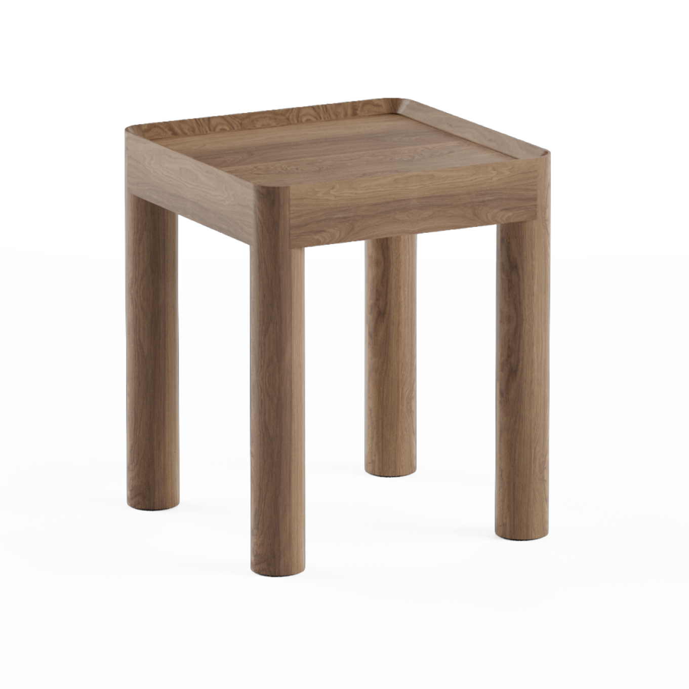 Inset High Side Table in Oak Wood