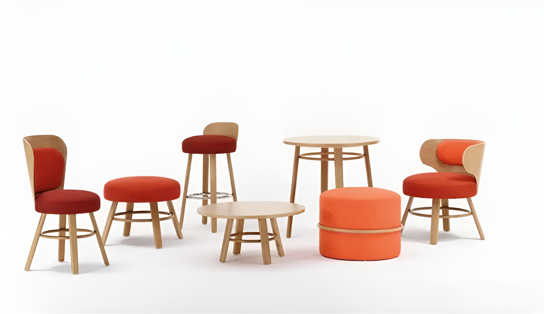 Stool K2 C-2220 beech wood