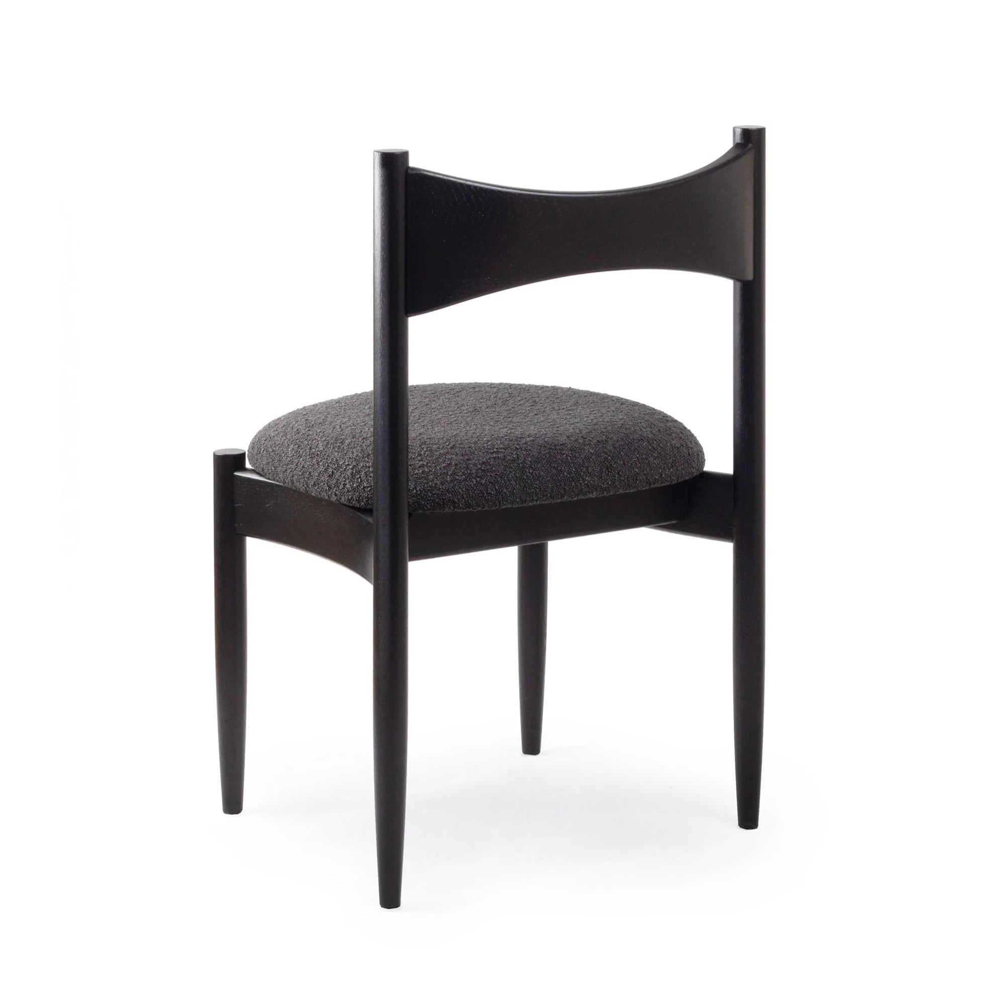 Stolička KEMI čierna dubové drevo