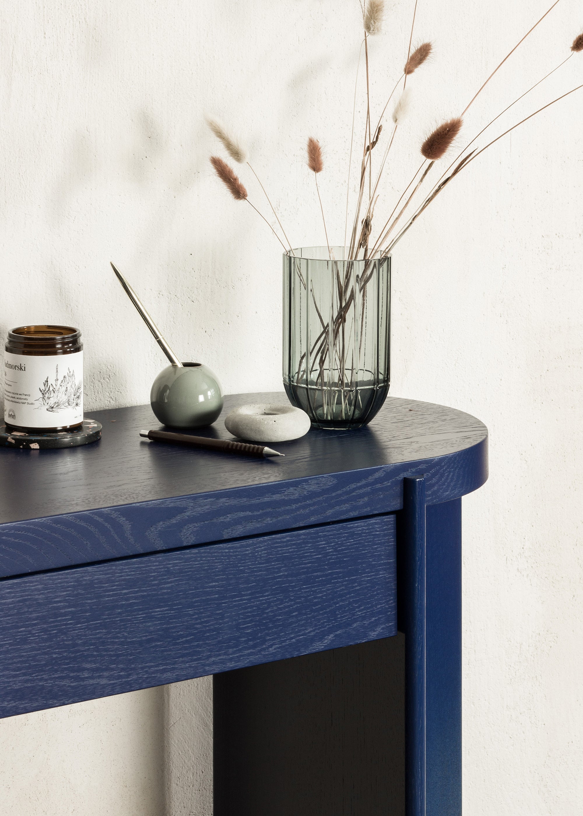 Konsola KIRU DUO zielone drewno dębowe