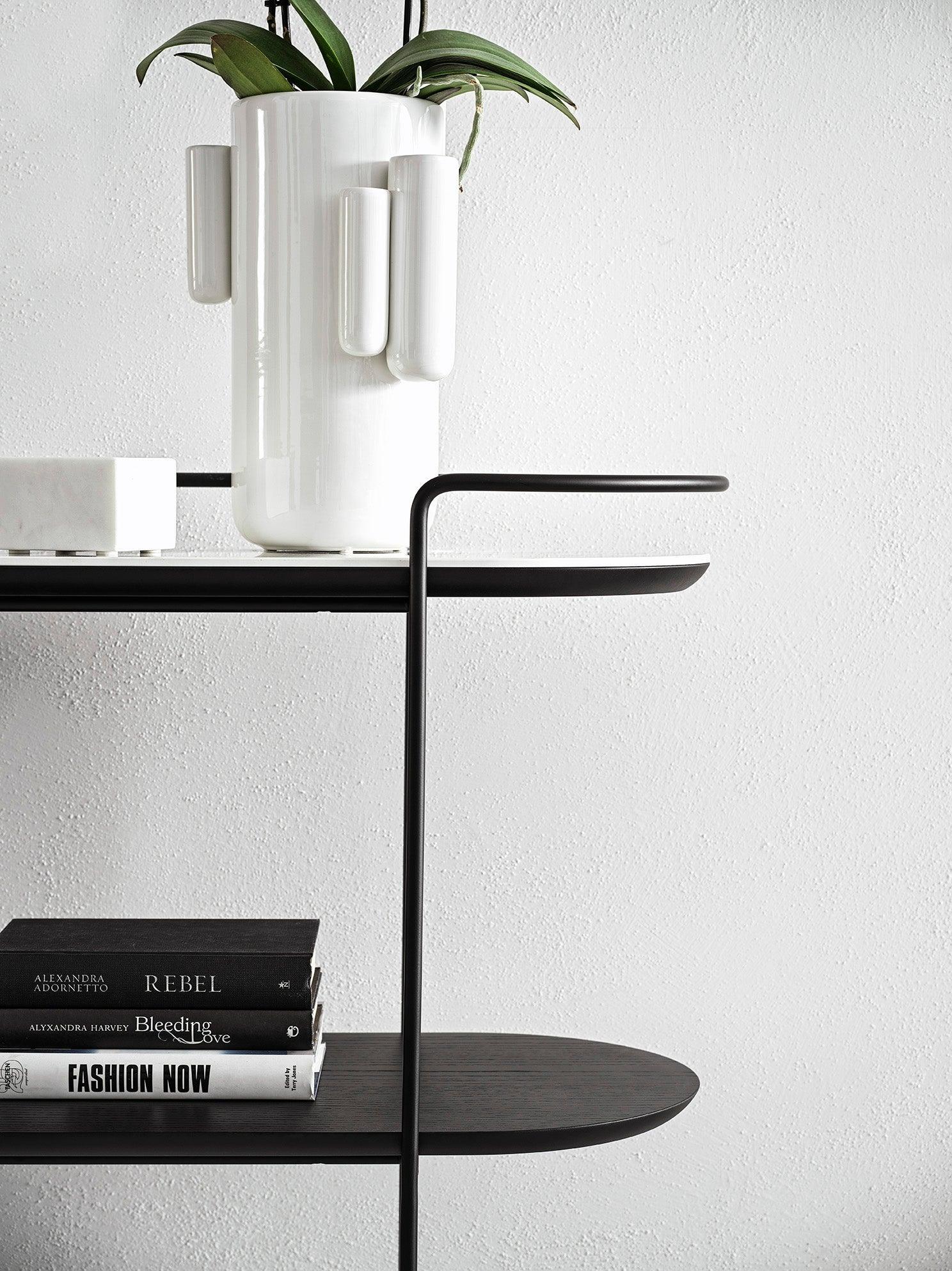 Konsola ATOLLO czarna podstawa Calligaris    Eye on Design