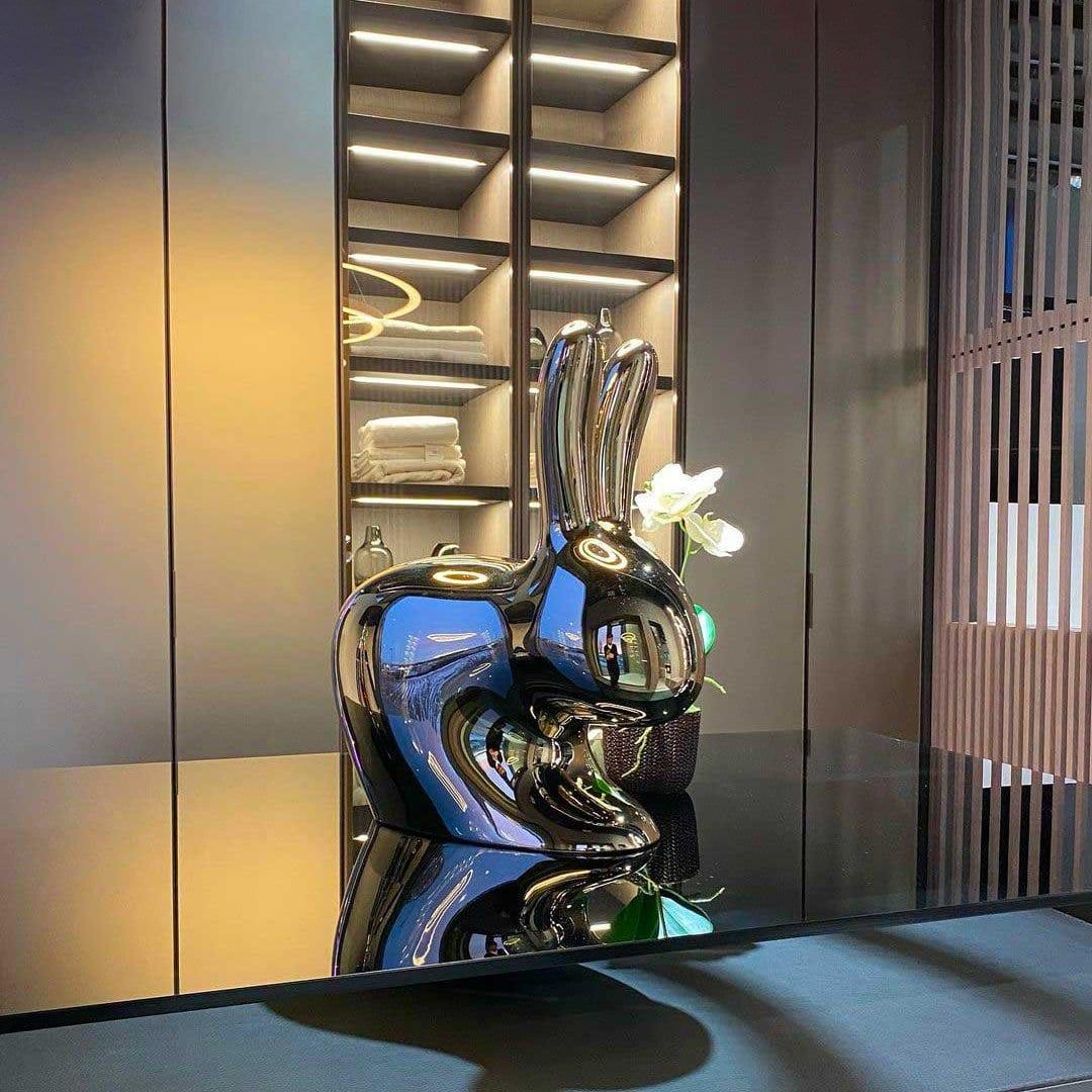 Krzesełko BABY RABBIT METALLIC miedziany Qeeboo    Eye on Design