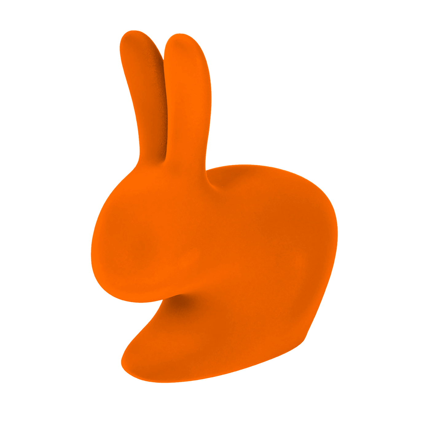 Krzesło BABY RABBIT VELVET pomarańczowy Qeeboo    Eye on Design