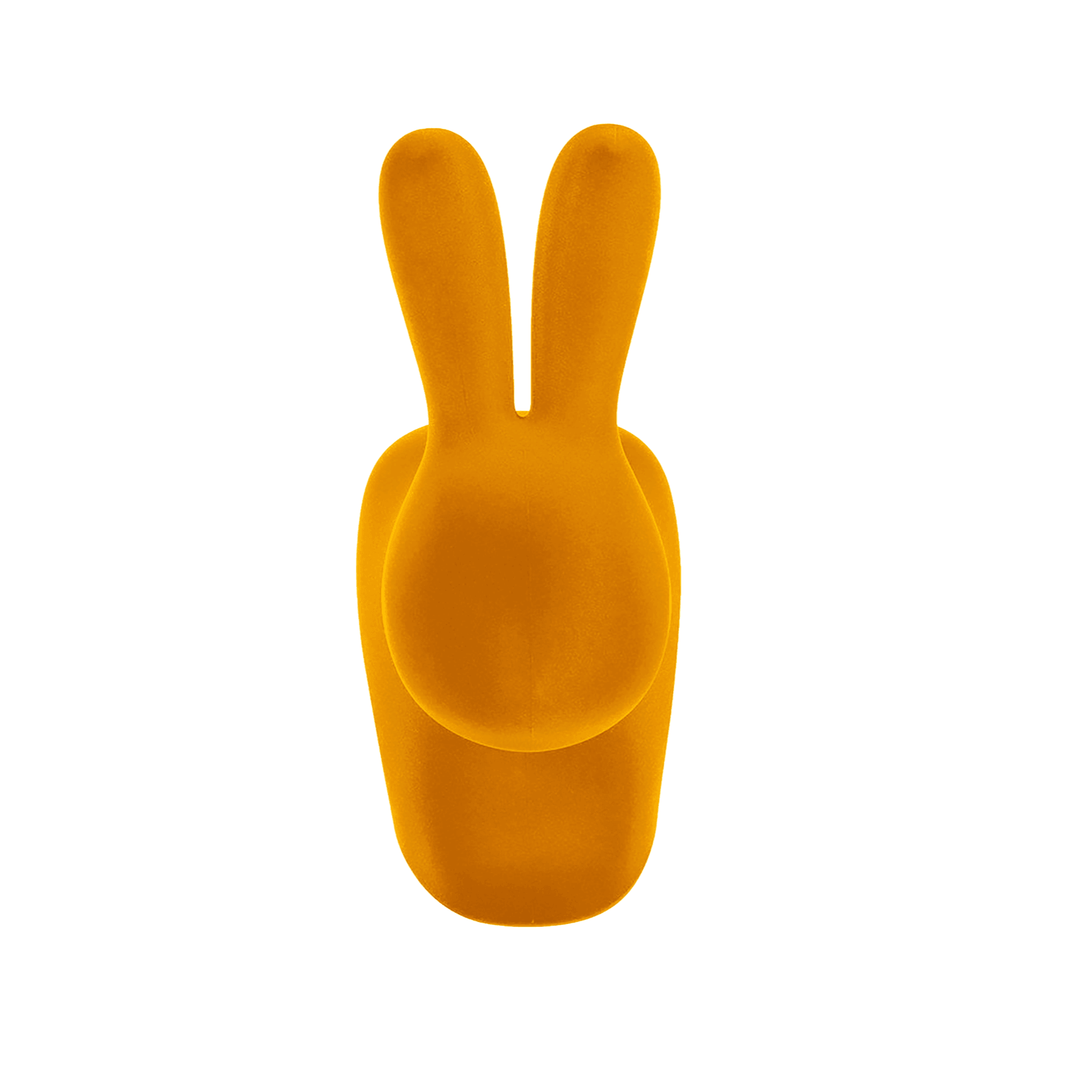 Krzesło BABY RABBIT VELVET żółty Qeeboo    Eye on Design