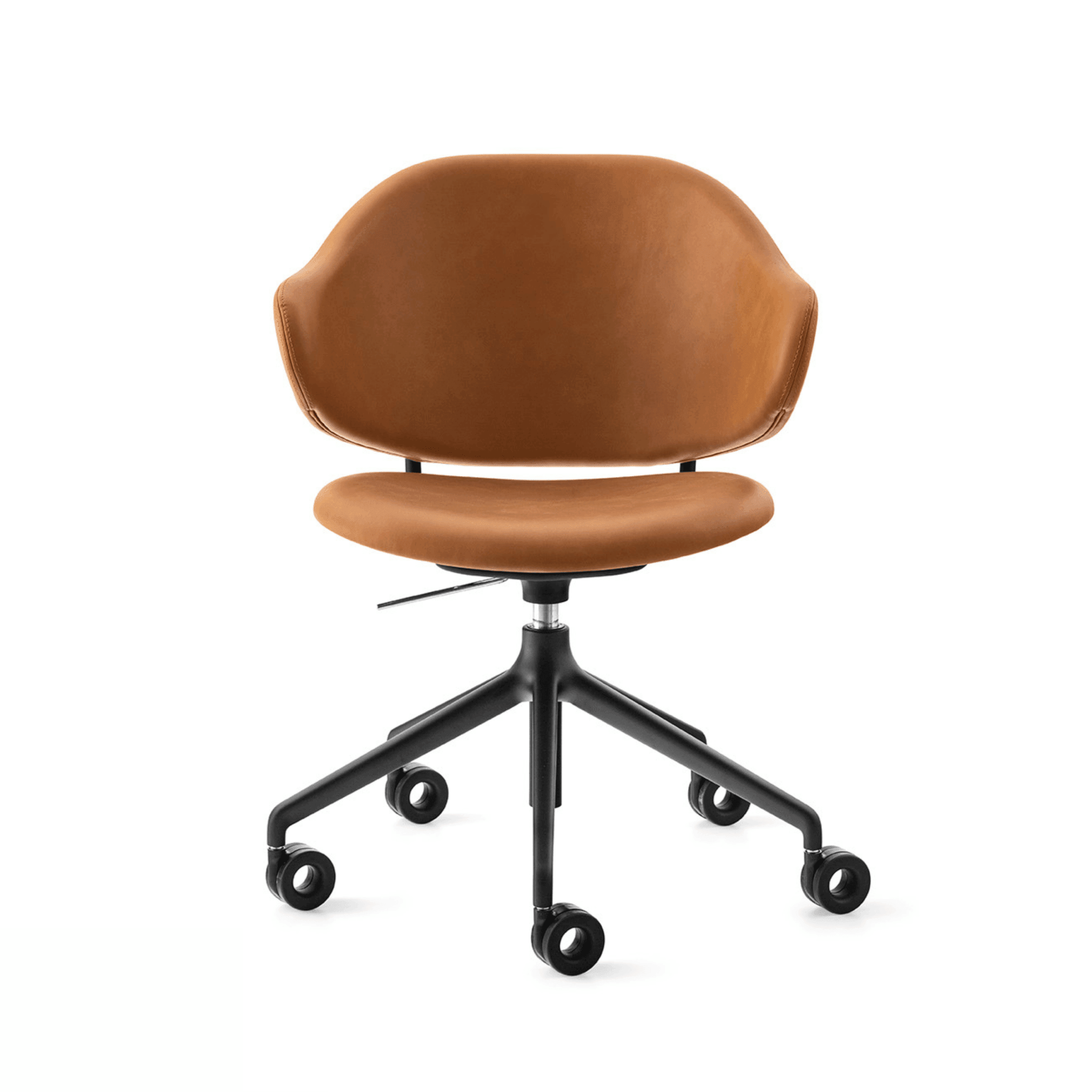 Krzesło biurowe HOLLY koniakowa ekoskóra Calligaris    Eye on Design