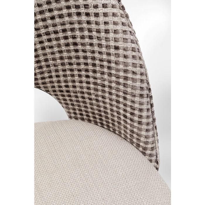 Krzesło HUDSON beżowy z czarną podstawą - Eye on Design