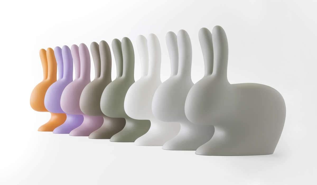 Krzesło RABBIT jasnoszary Qeeboo    Eye on Design