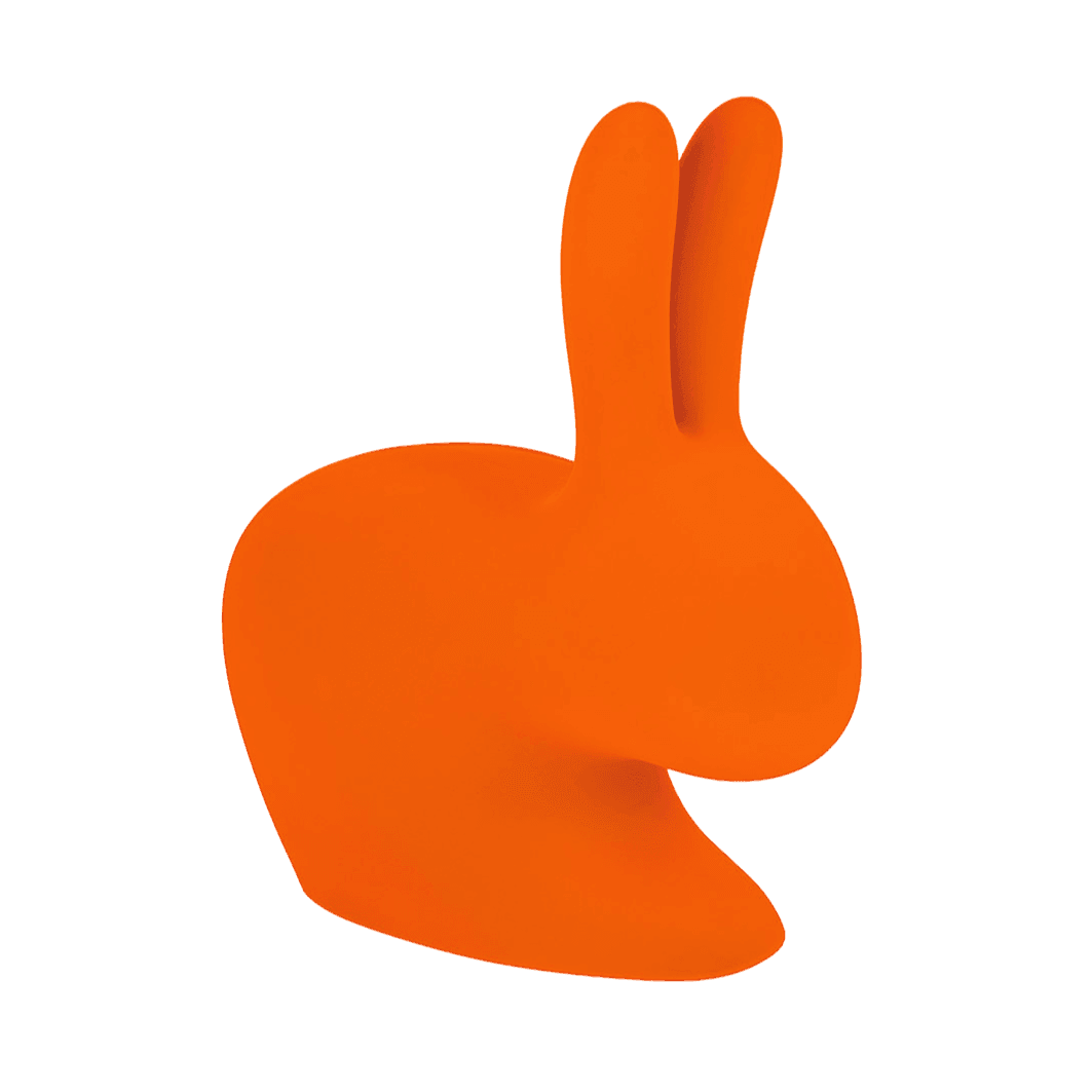 Krzesło RABBIT VELVET pomarańczowy Qeeboo    Eye on Design
