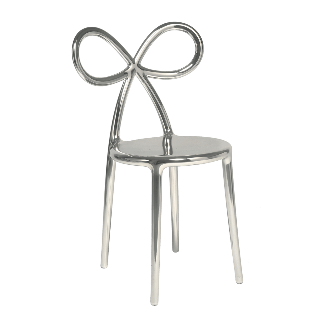 Krzesło RIBBON srebrny Qeeboo    Eye on Design