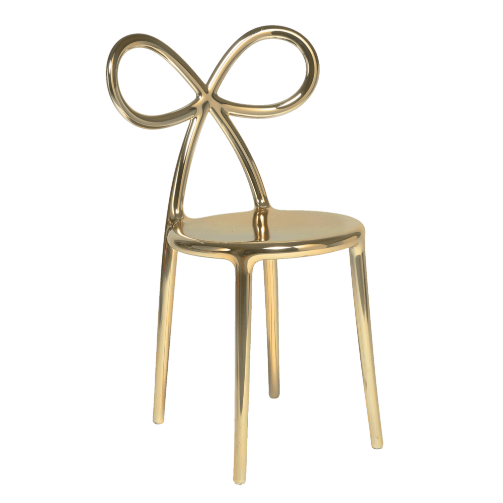Krzesło RIBBON złoty Qeeboo    Eye on Design
