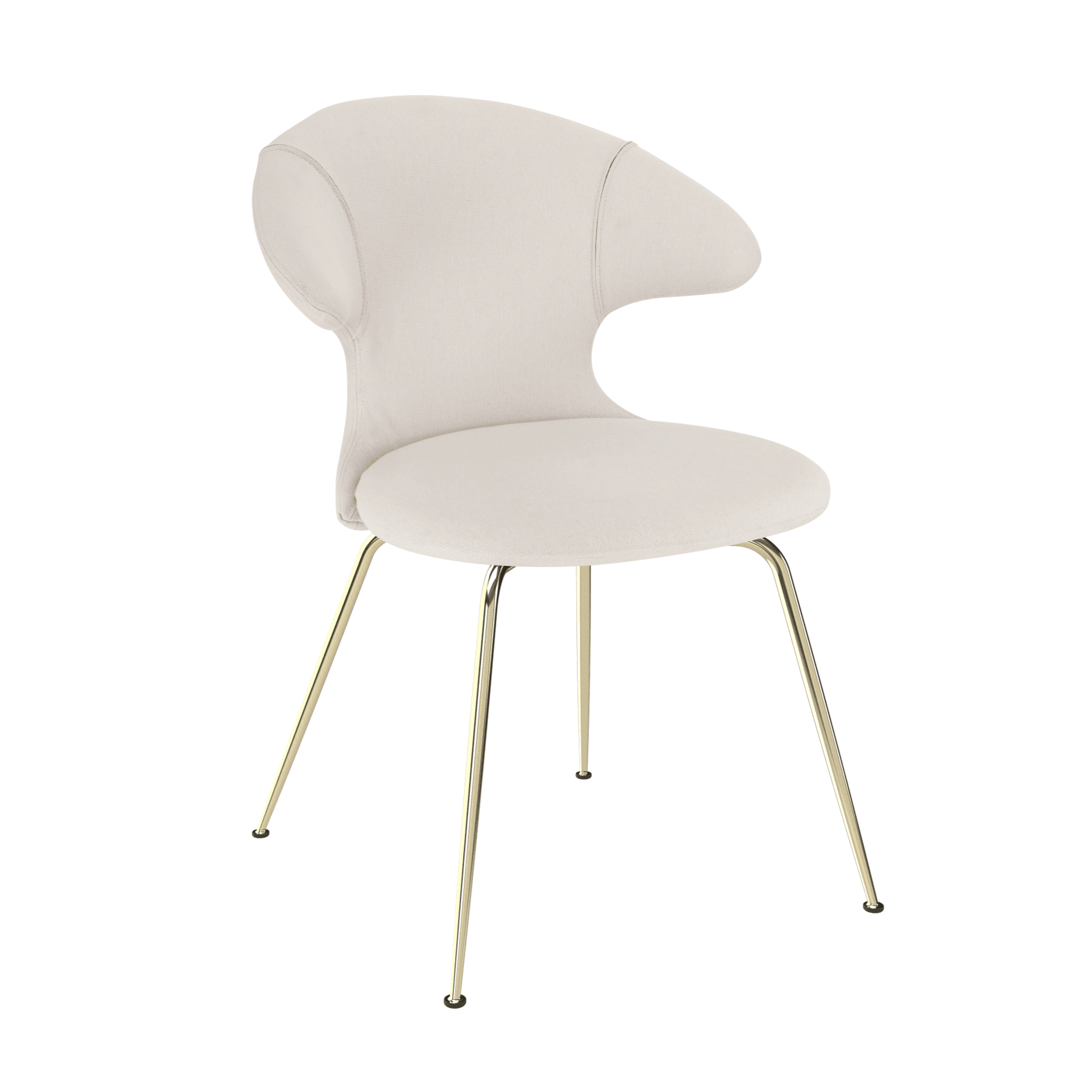 Krzesło TIME FLIES beżowy ze złotą podstawą UMAGE    Eye on Design