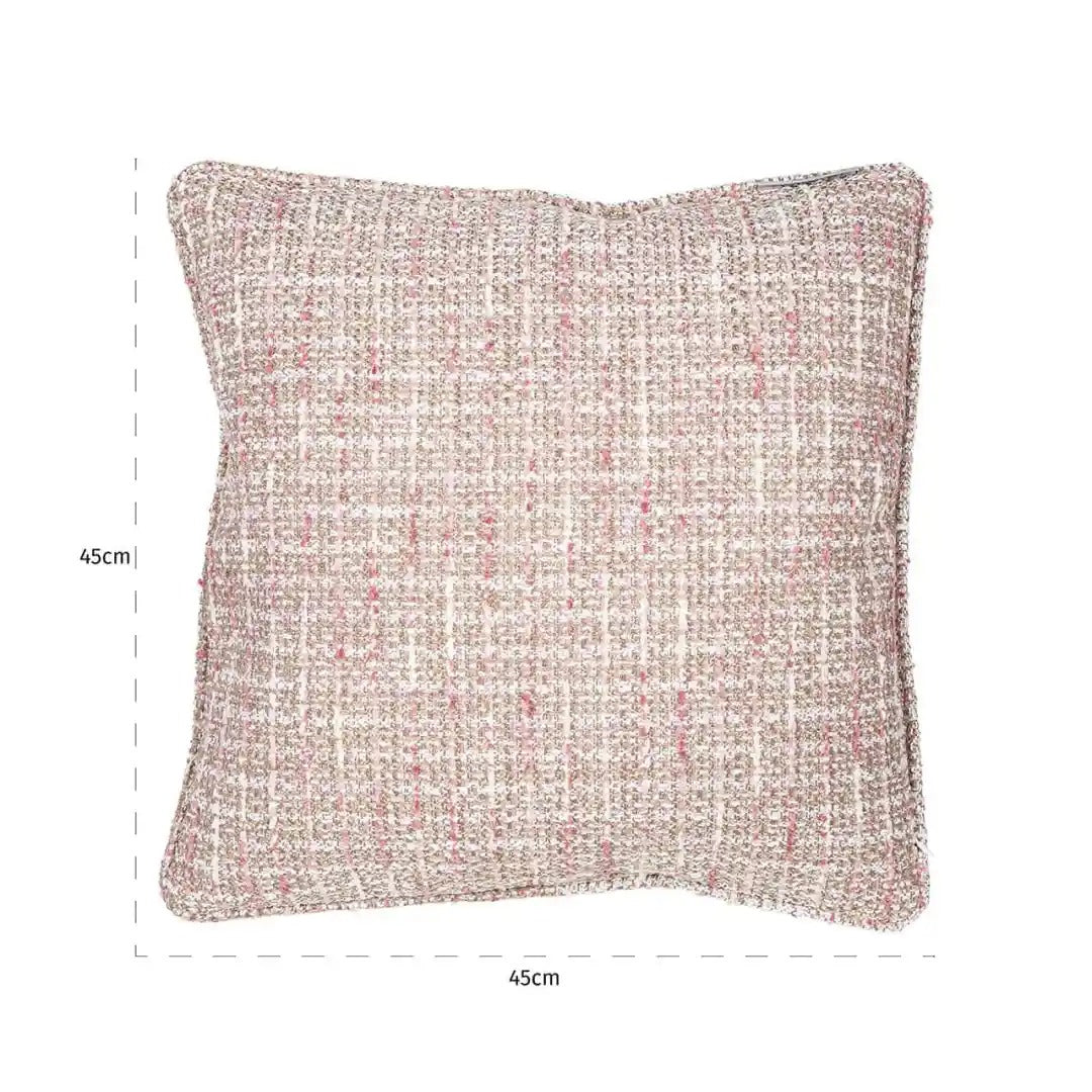 LINA Cushion Cream with Pink