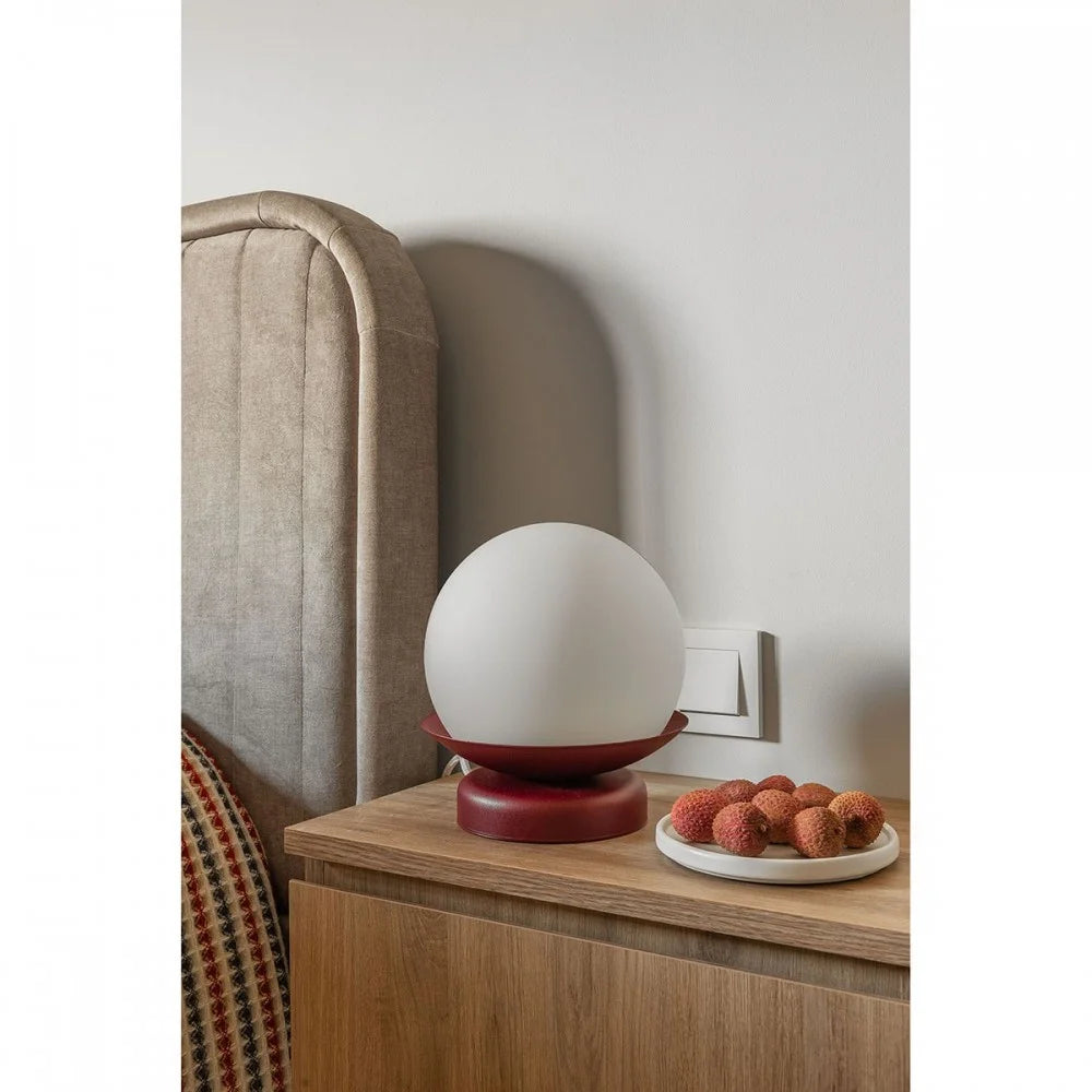 Stolná lampa KUUL biela