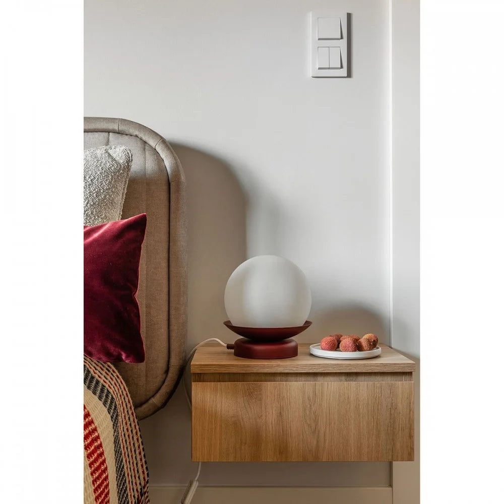 Stolná lampa KUUL biela