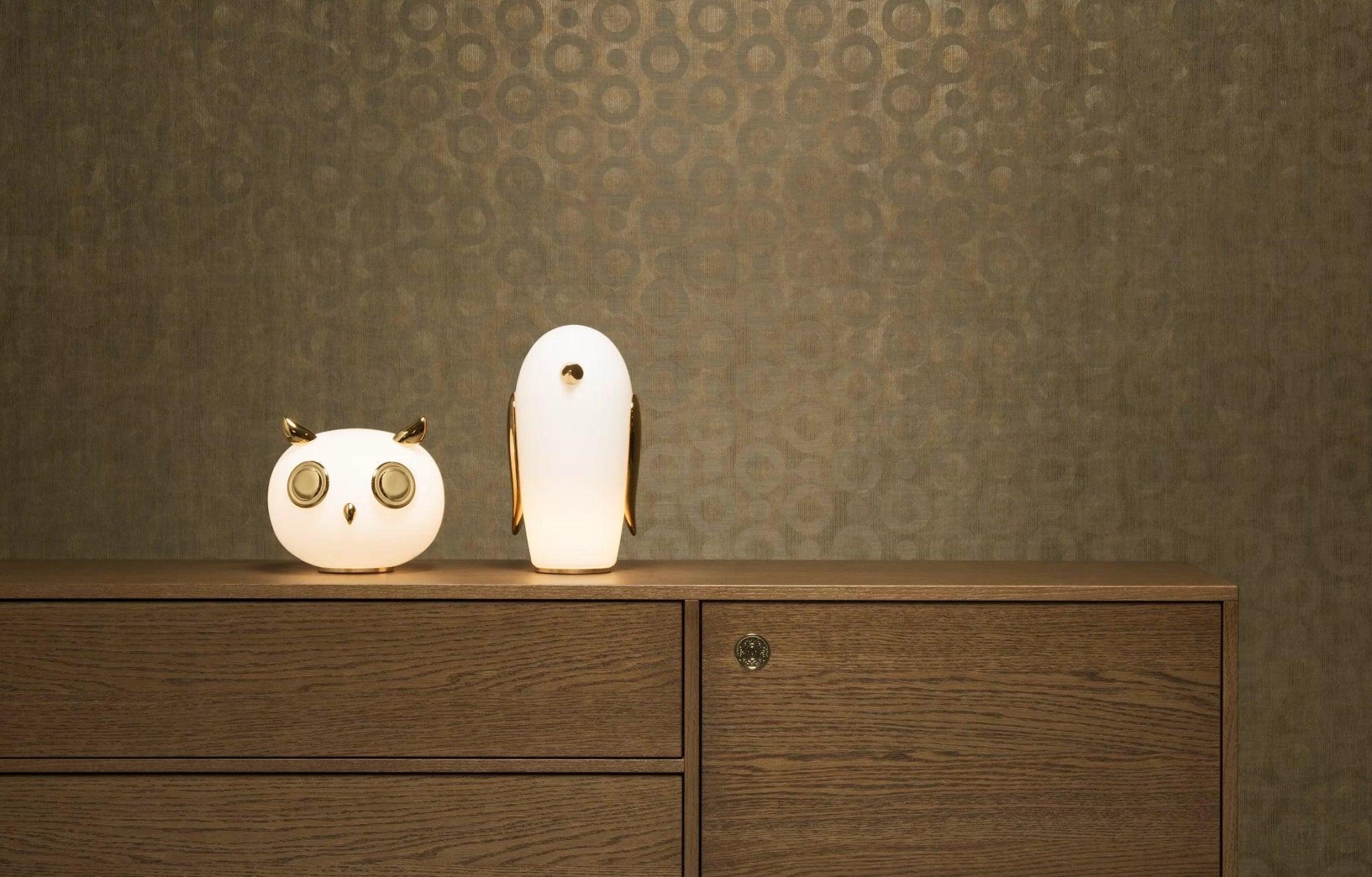 Lampa dekoracyjna PET LIGHT UHUH - OWL złoty Moooi    Eye on Design