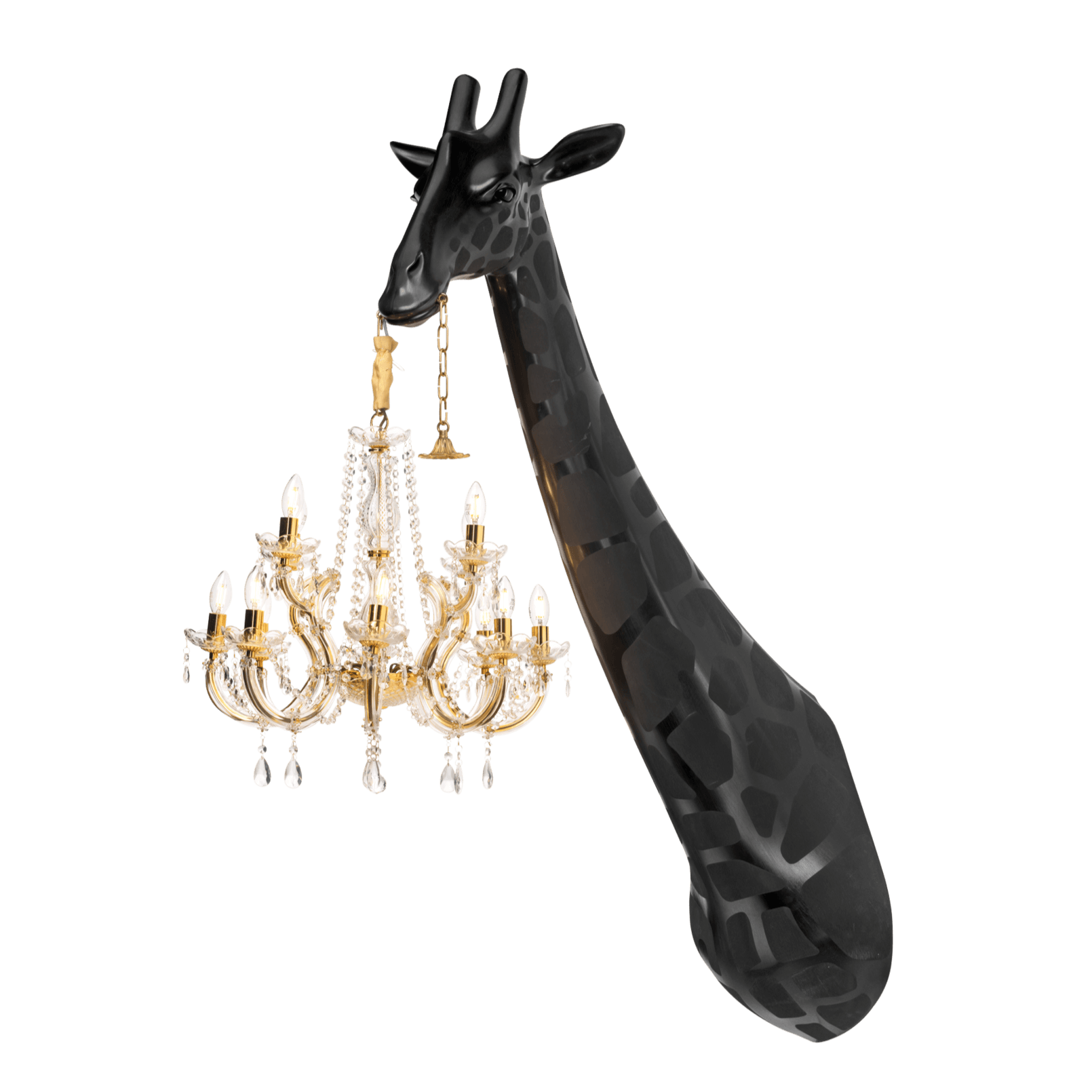Lampa ścienna GIRAFFE IN LOVE czarna Qeeboo    Eye on Design