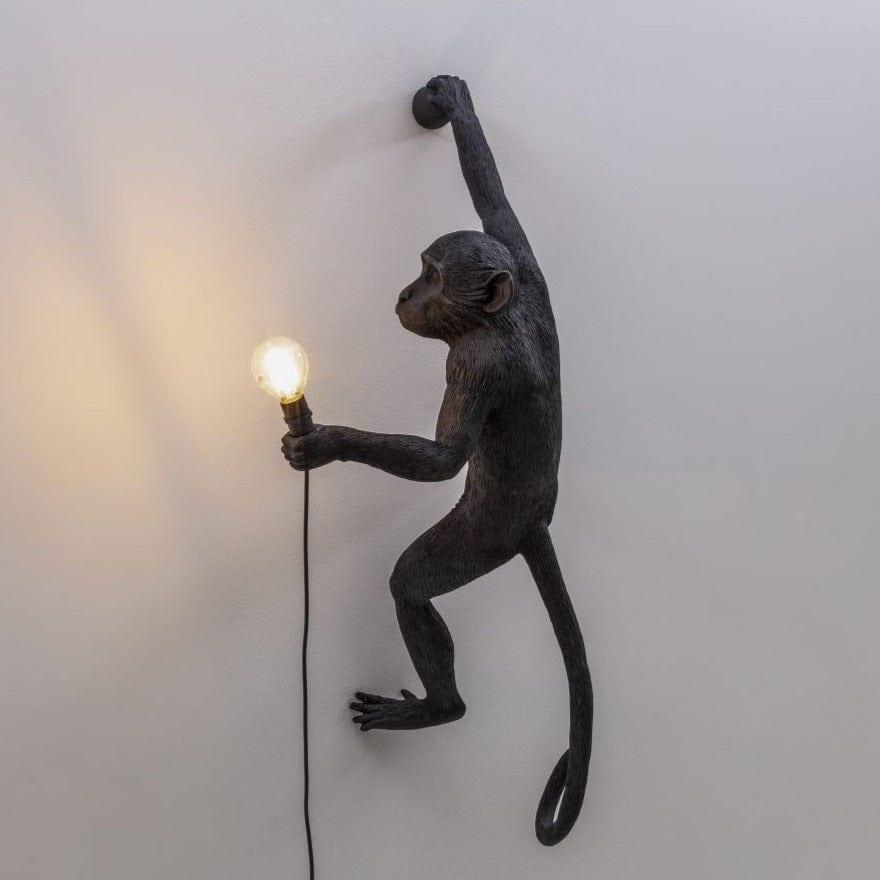 Lampa ścienna MONKEY HANGING - RIGHT czarny Seletti    Eye on Design