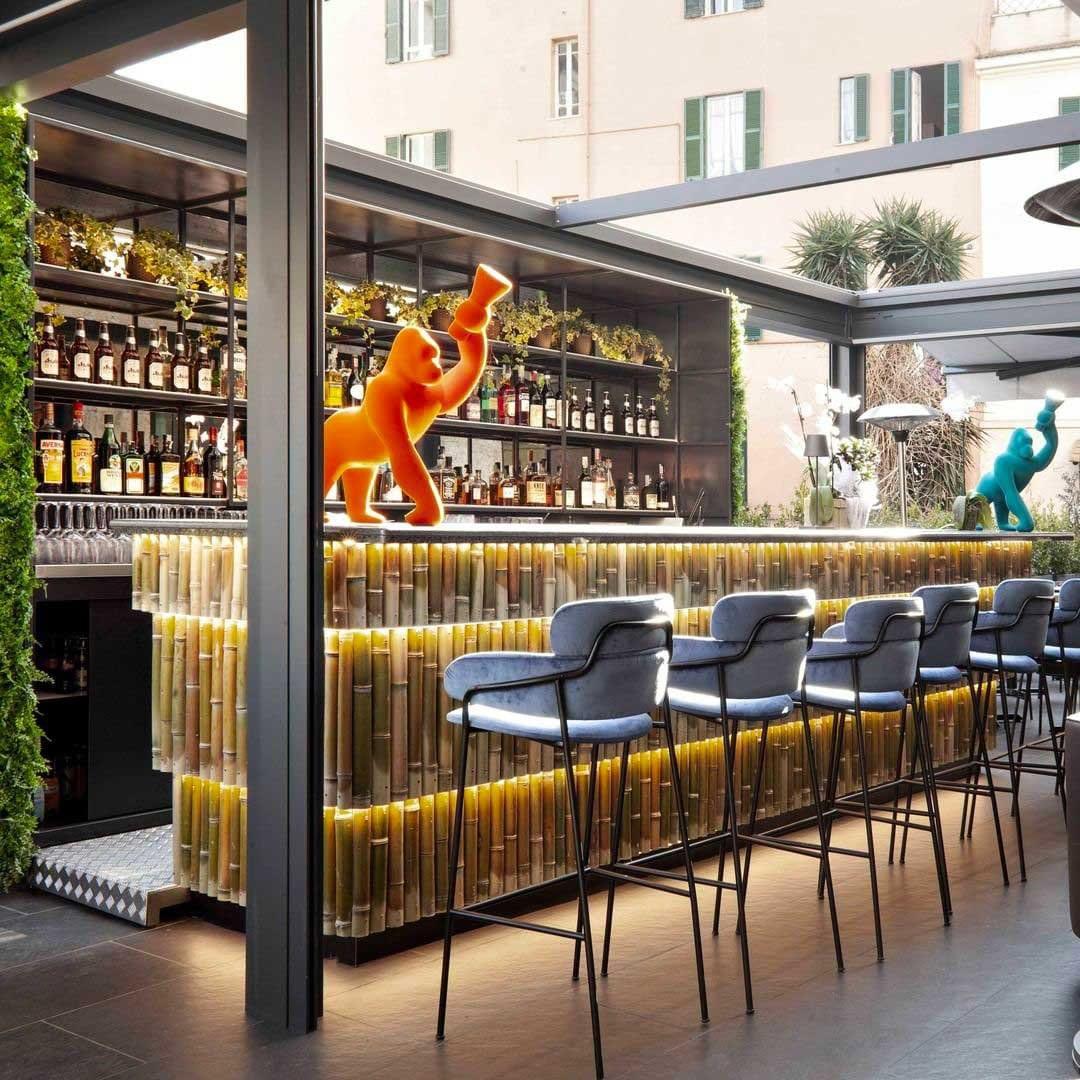 Lampa stołowa KONG VELVET pomarańczowy Qeeboo    Eye on Design