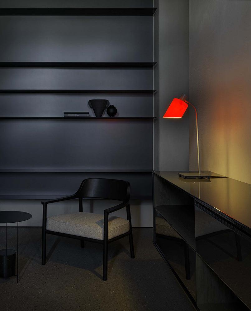 Lampa stołowa LAMPE DE BUREAU szklany klosz - Eye on Design