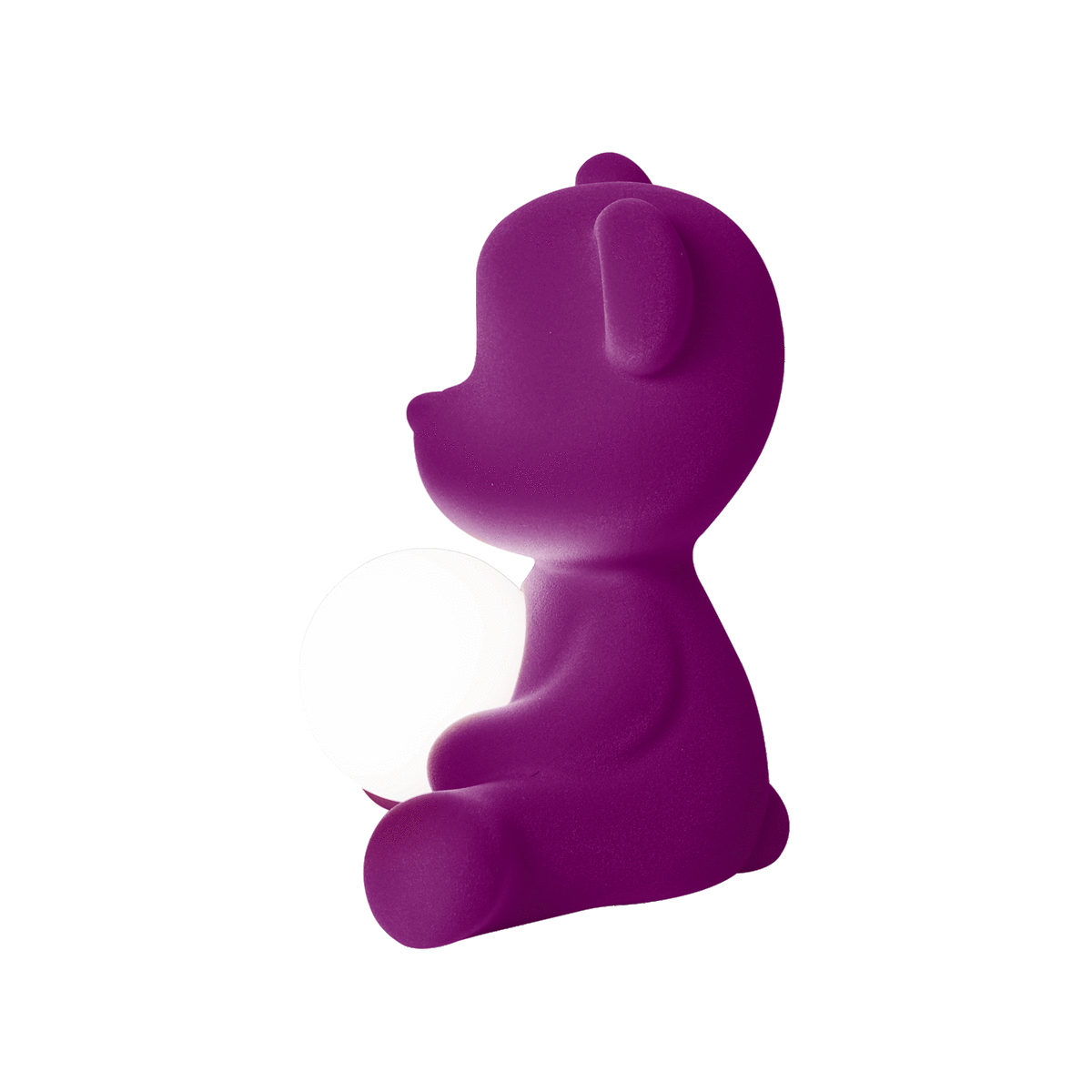 Lampa TEDDY GIRL VELVET fioletowa Qeeboo    Eye on Design
