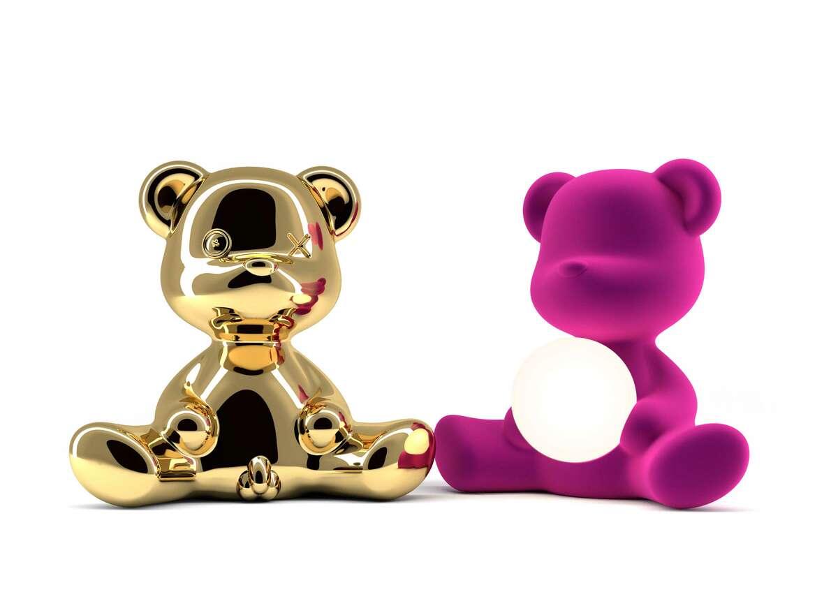 Lampa TEDDY GIRL VELVET fioletowa Qeeboo    Eye on Design