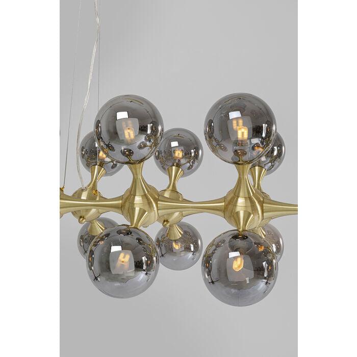Lampa wisząca ATOMIC BALLS złoty z dymionym szkłem - Eye on Design
