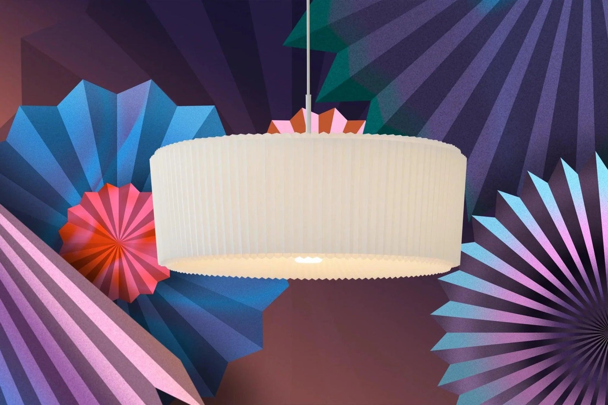 PLIE PLISSE pendant lamp pleated fabric Moooi Eye on Design