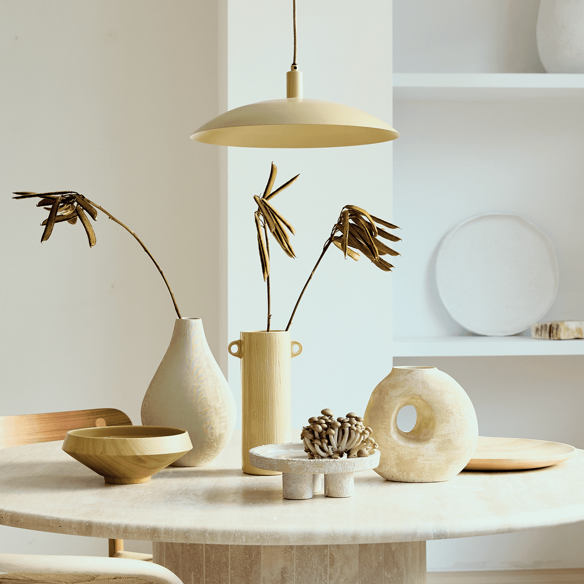 Lampa wisząca SUNA biszkoptowy Urban Nature Culture    Eye on Design