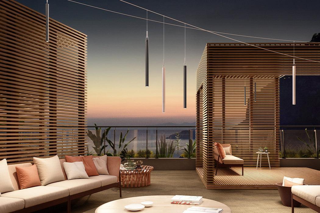 Lampa wisząca zewnętrzna TENEBRA BATTERY srebrny Contardi    Eye on Design