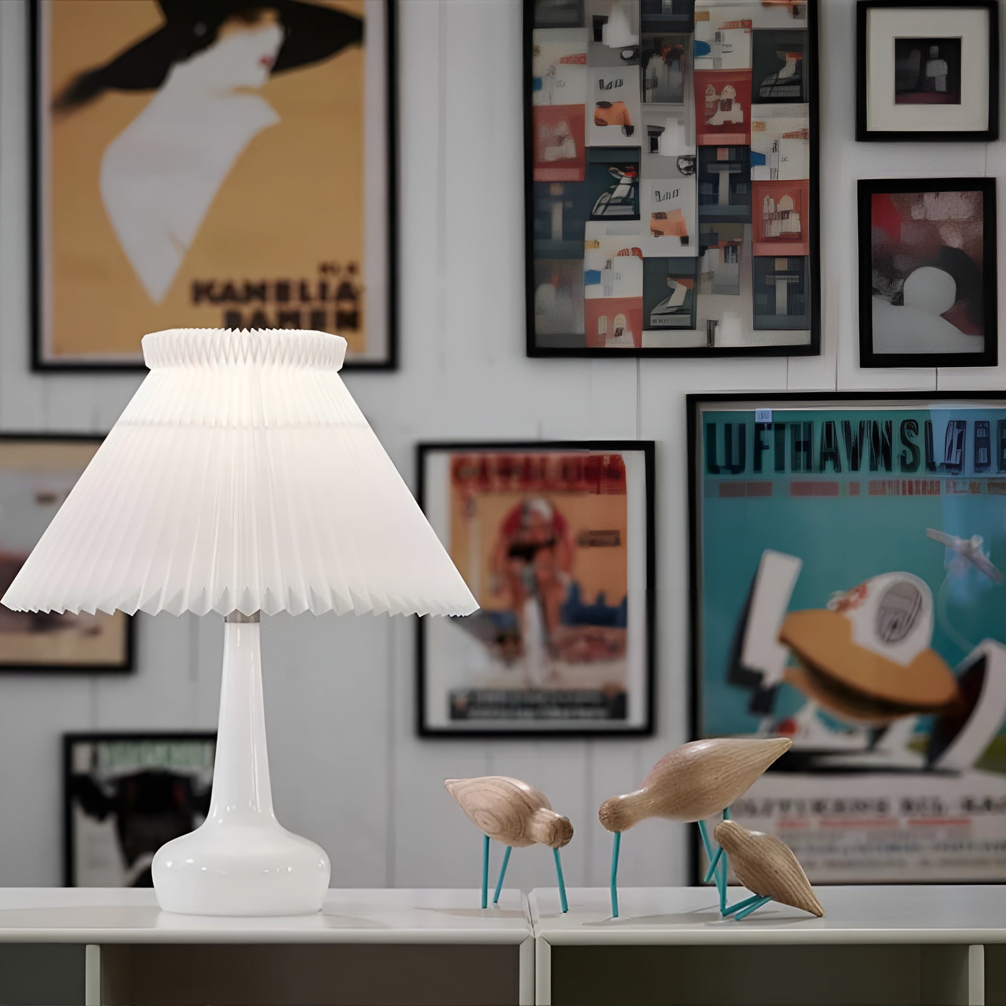 Stolná lampa MODEL 311 biela