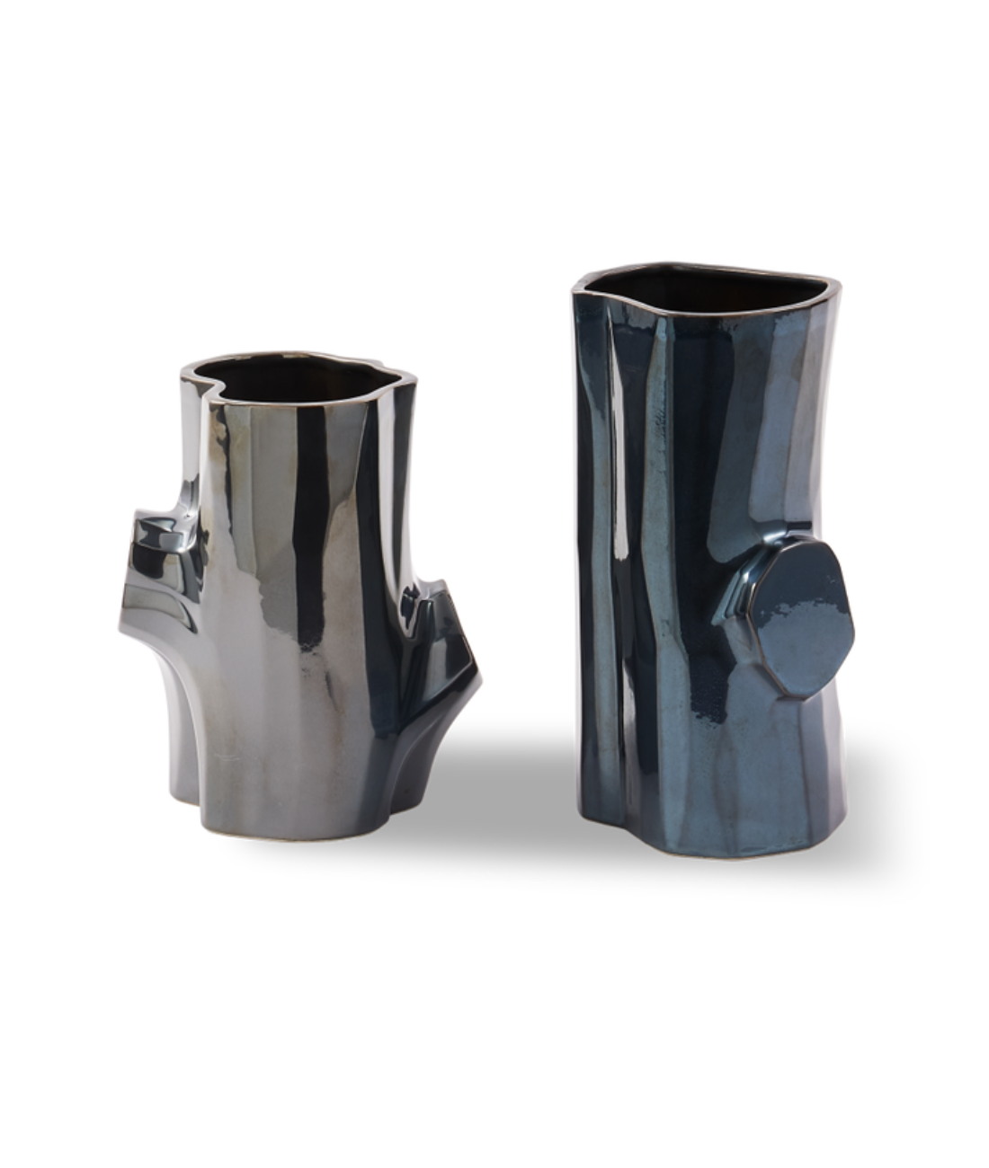 Váza LOG tmavosivá