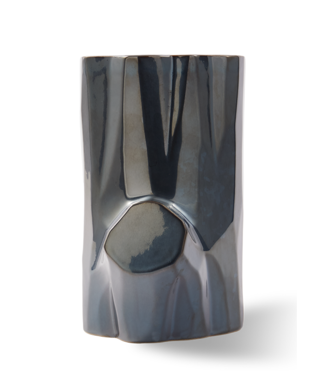 Váza LOG tmavosivá