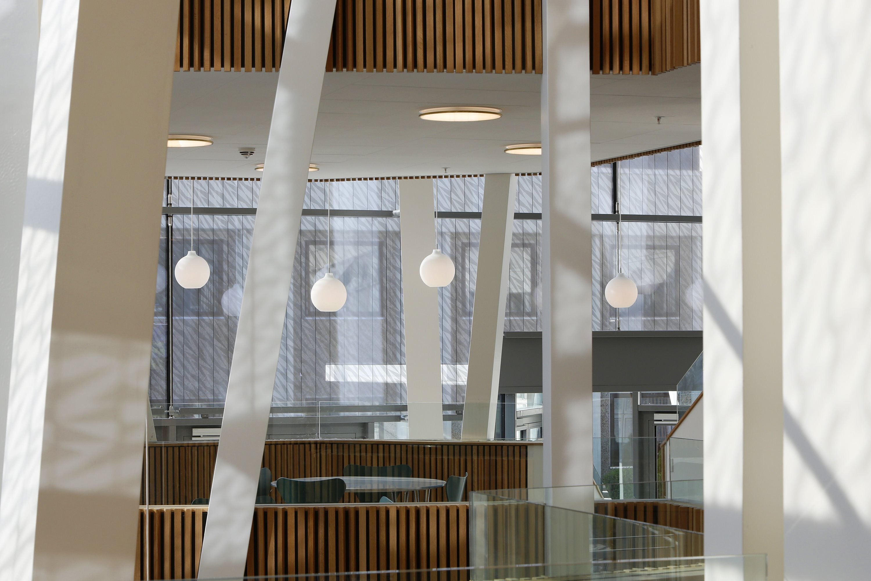 AJ MUNKEGAARD white ceiling light with brass finish