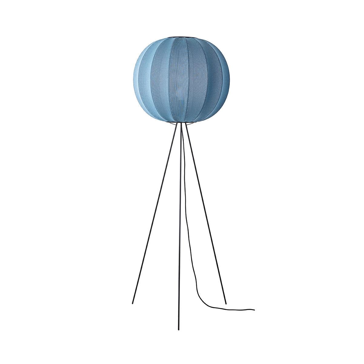 High tripod floor lamp KNIT-WIT blue