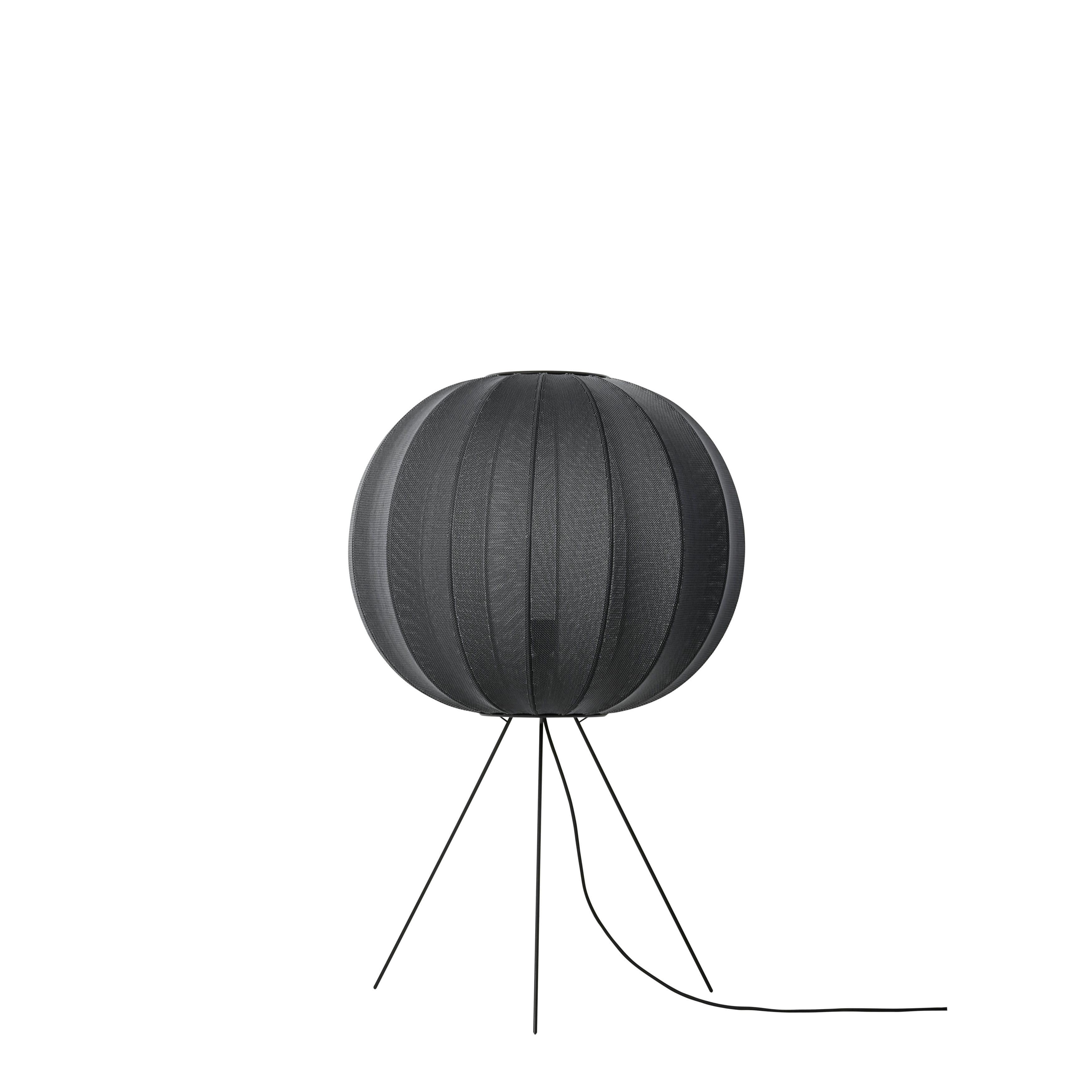 Low tripod floor lamp KNIT-WIT black