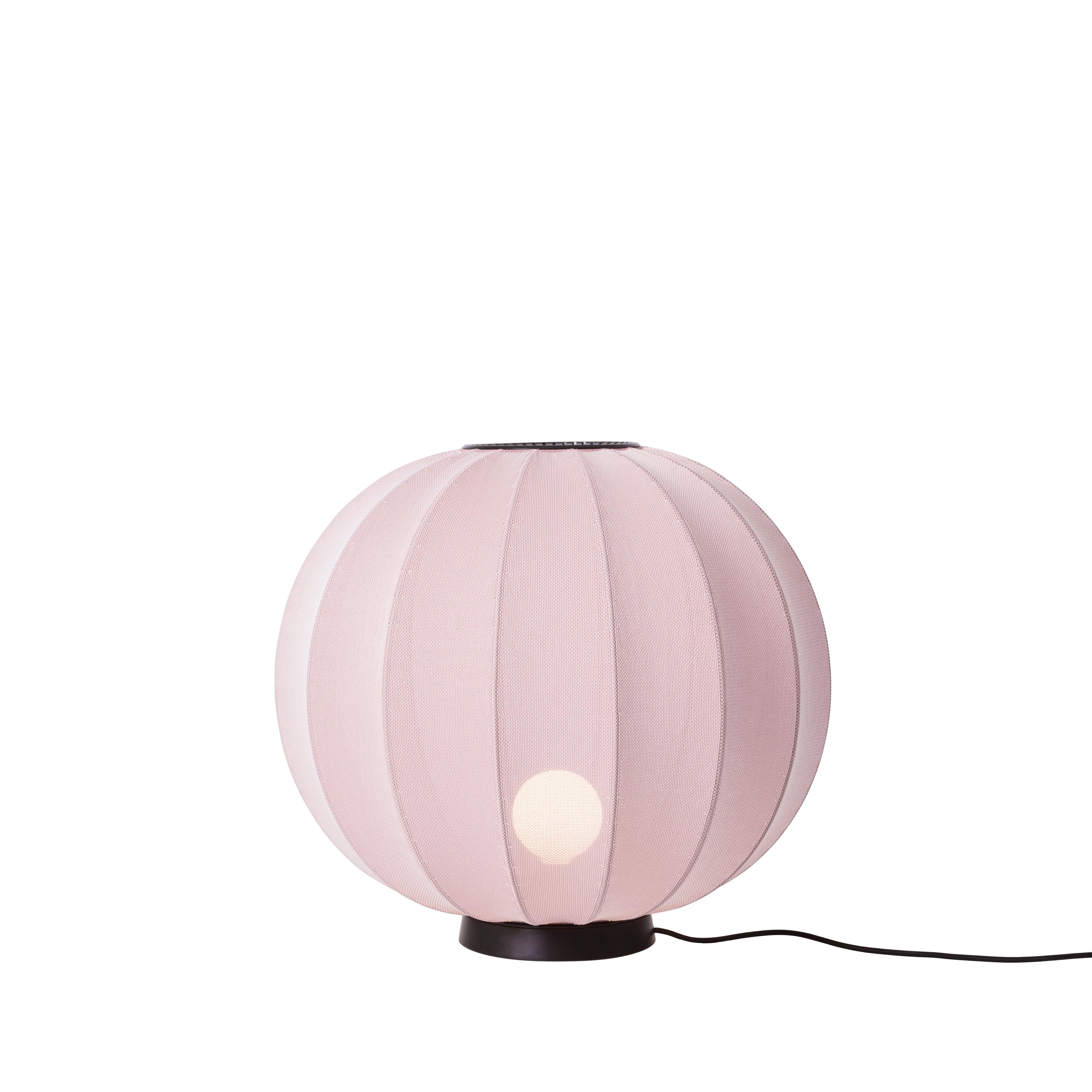 Nízka podlahová lampa KNIT-WIT LEVEL svetloružová