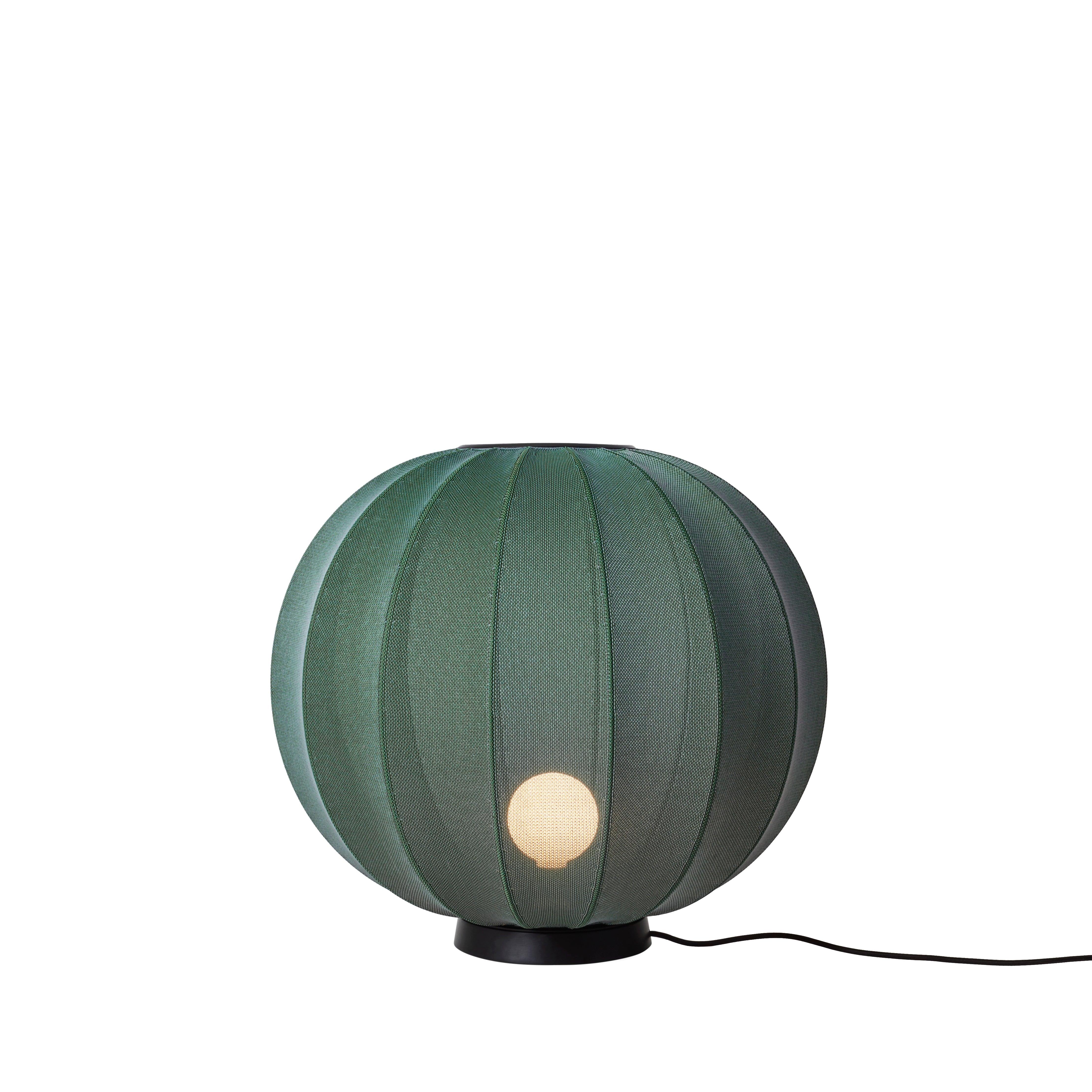 Low floor lamp Knit-Wit Level green