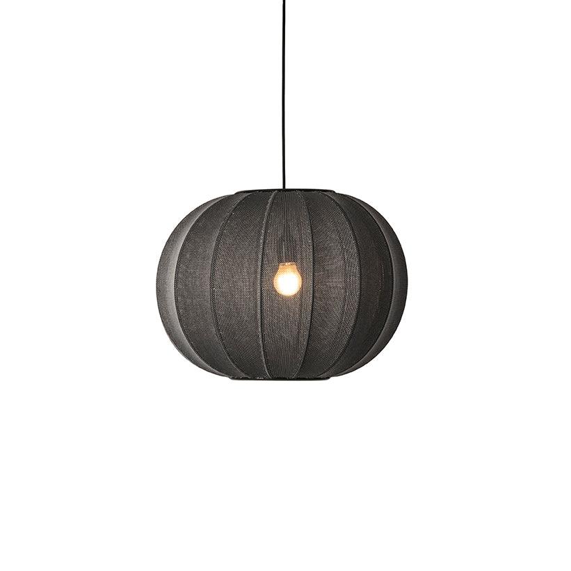 Závesná lampa KNIT-WIT ROUND čierna
