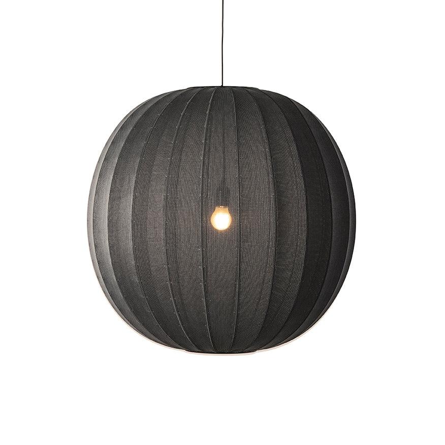 Závesná lampa KNIT-WIT ROUND čierna