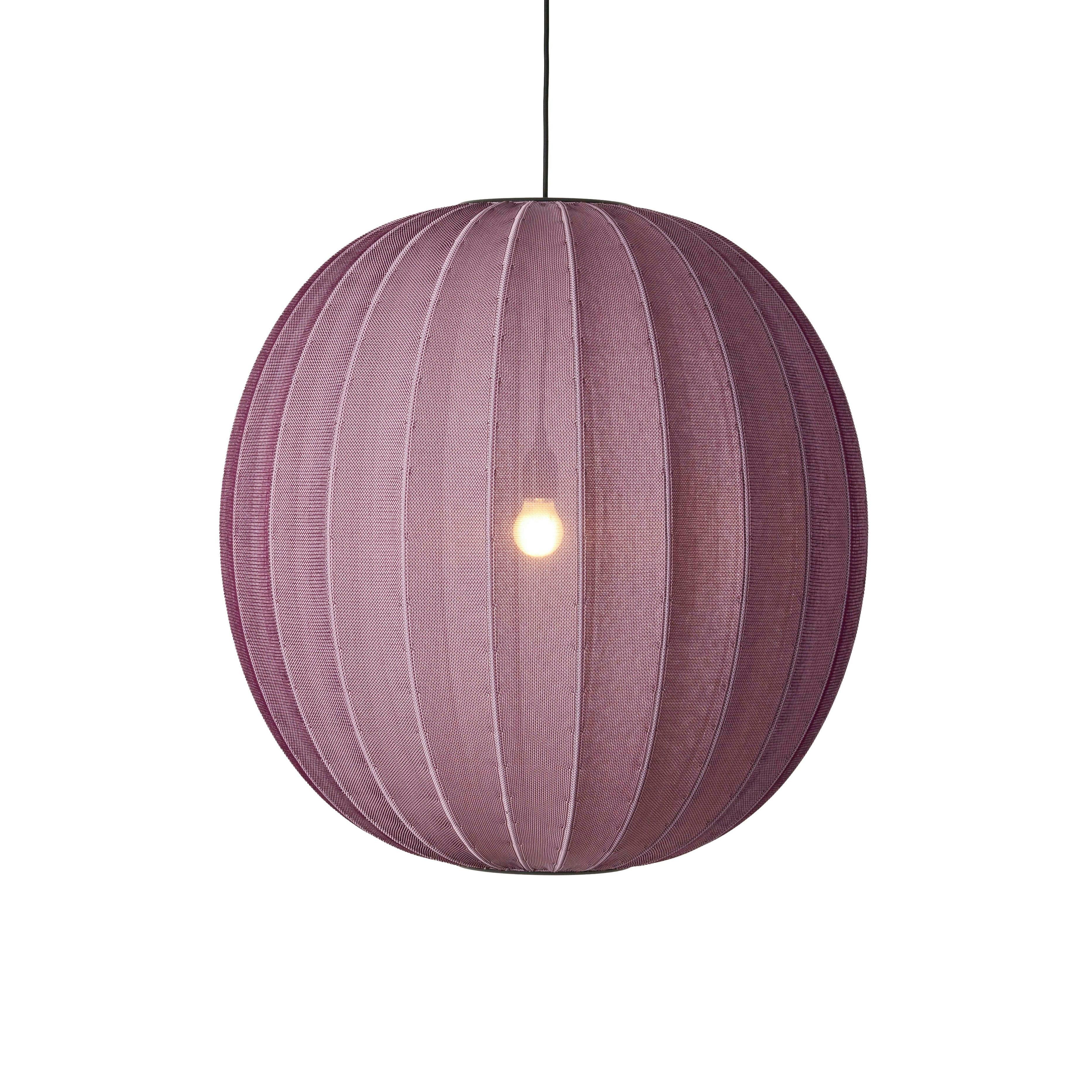 Závesná lampa KNIT-WIT ROUND burgundská