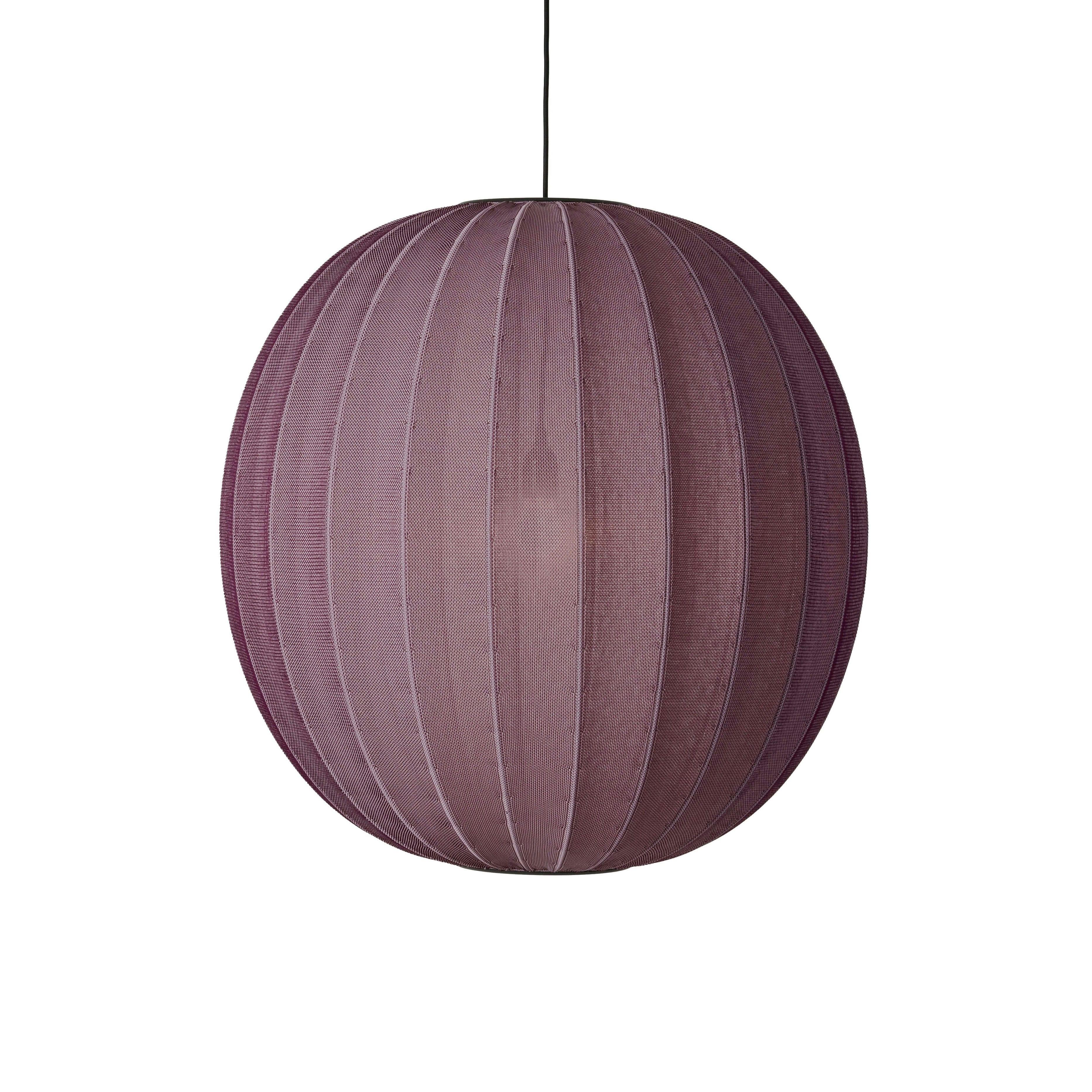 Závesná lampa KNIT-WIT ROUND burgundská