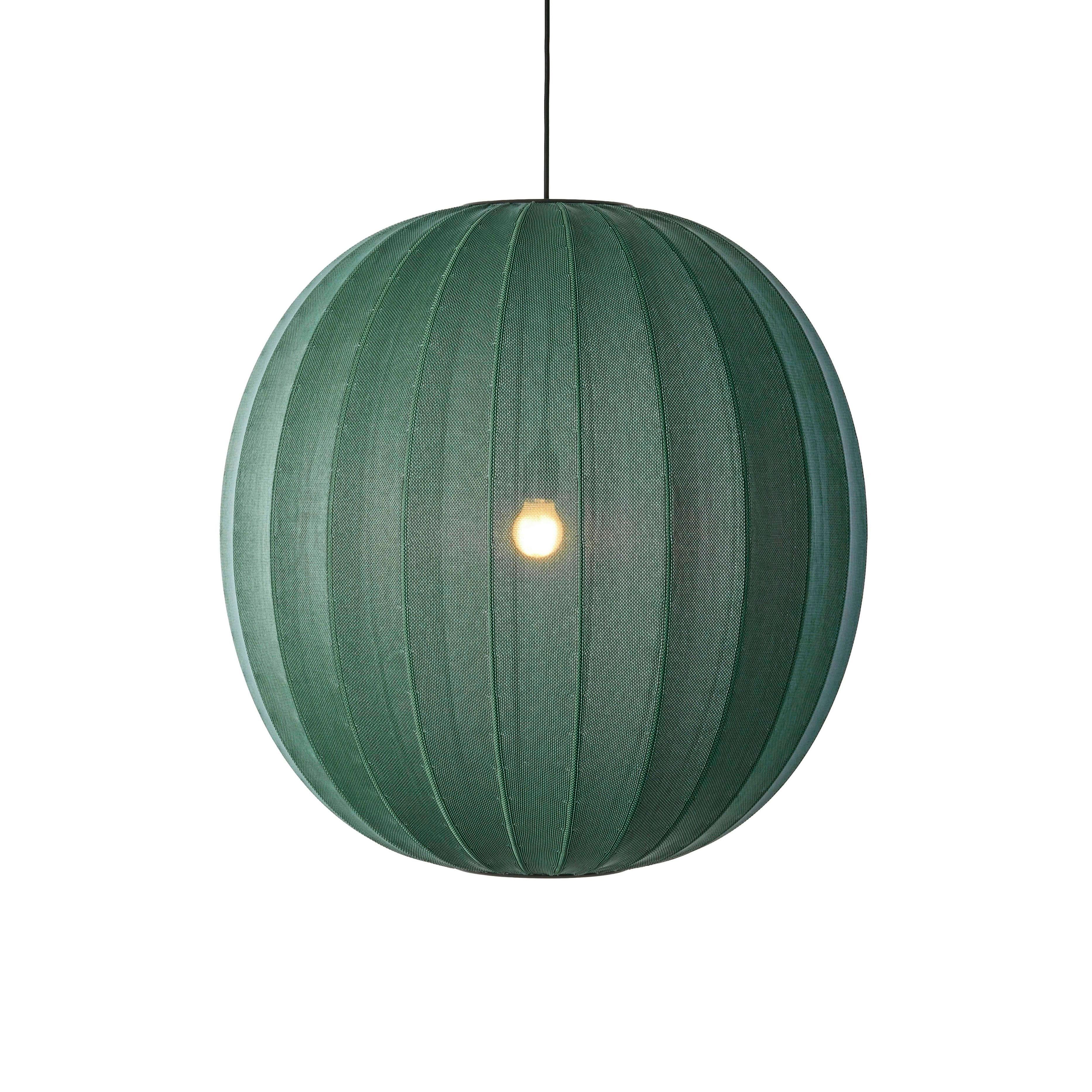 Knit-Wit Round hanging lamp green