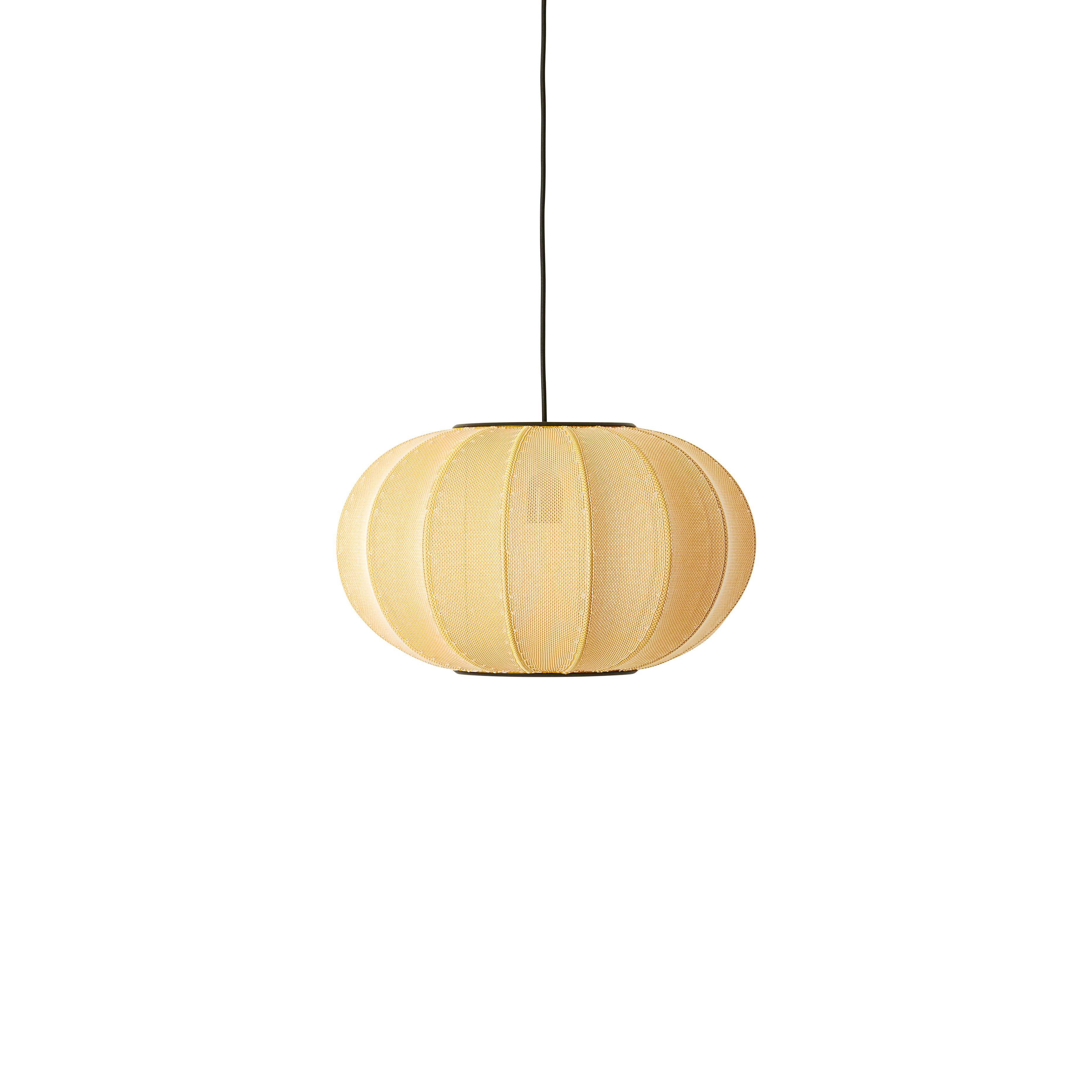 Závesná lampa KNIT-WIT OVAL žltá