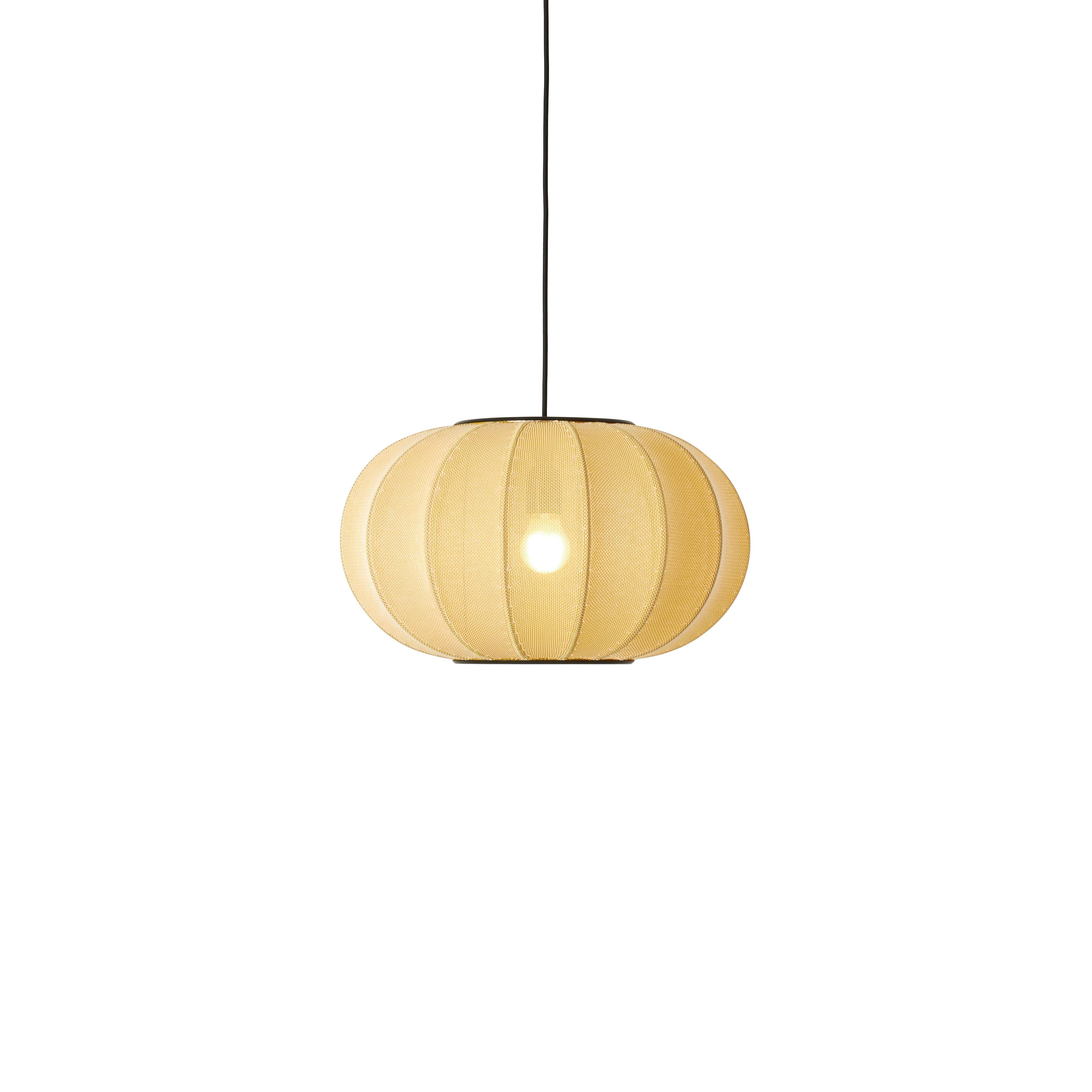 Závesná lampa KNIT-WIT OVAL žltá