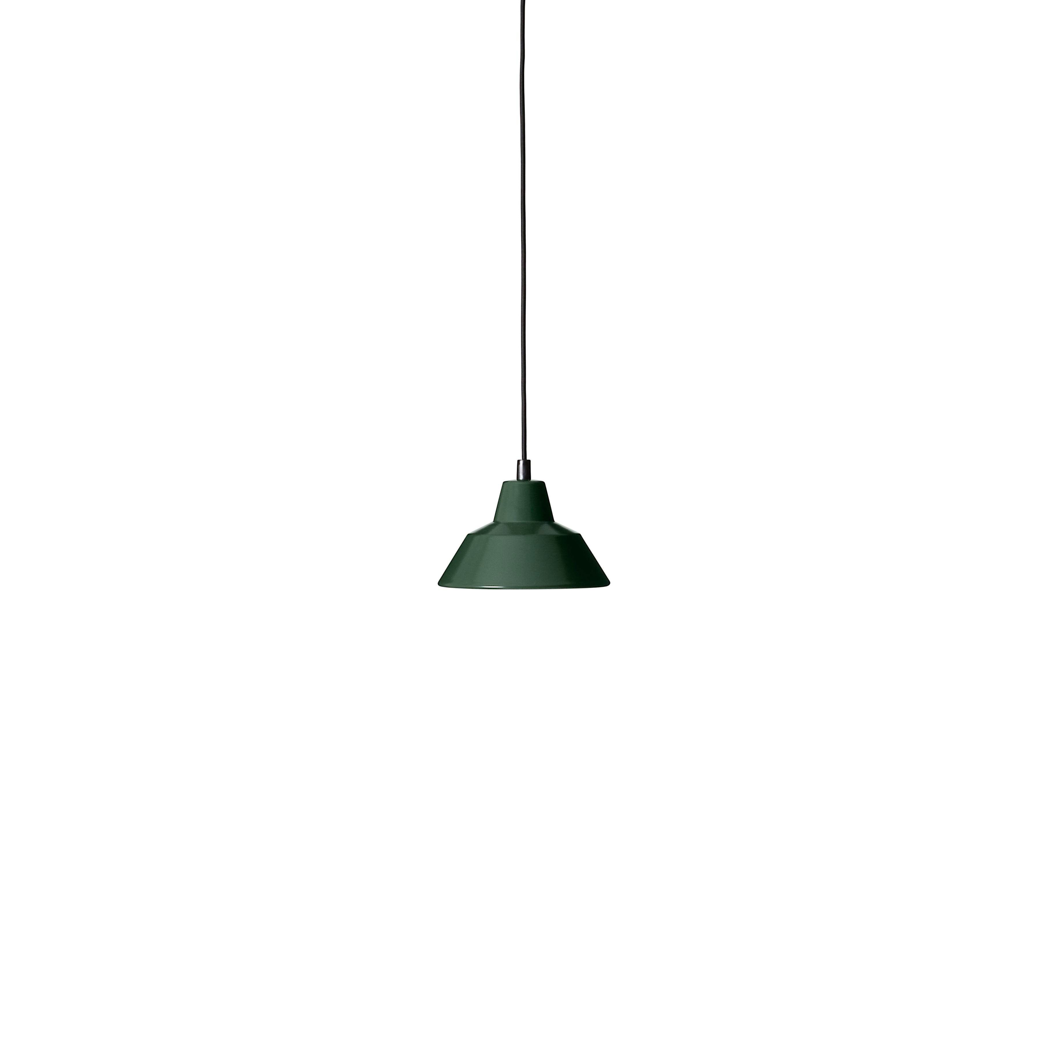 Závesná lampa WORKSHOP fľaškovozelená