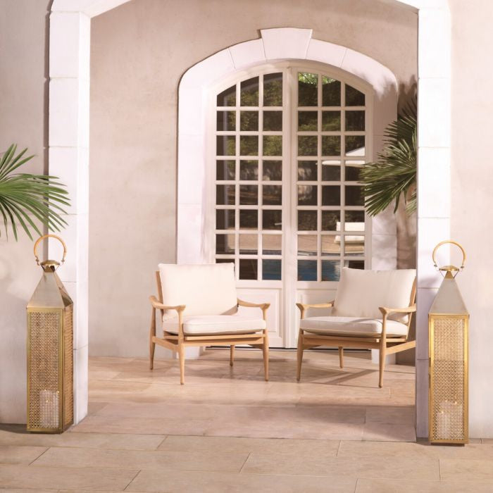 Záhradné kreslo MANZO zlomená biela