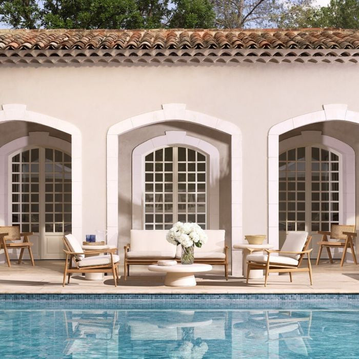 Záhradná pohovka MANZO zlomená biela